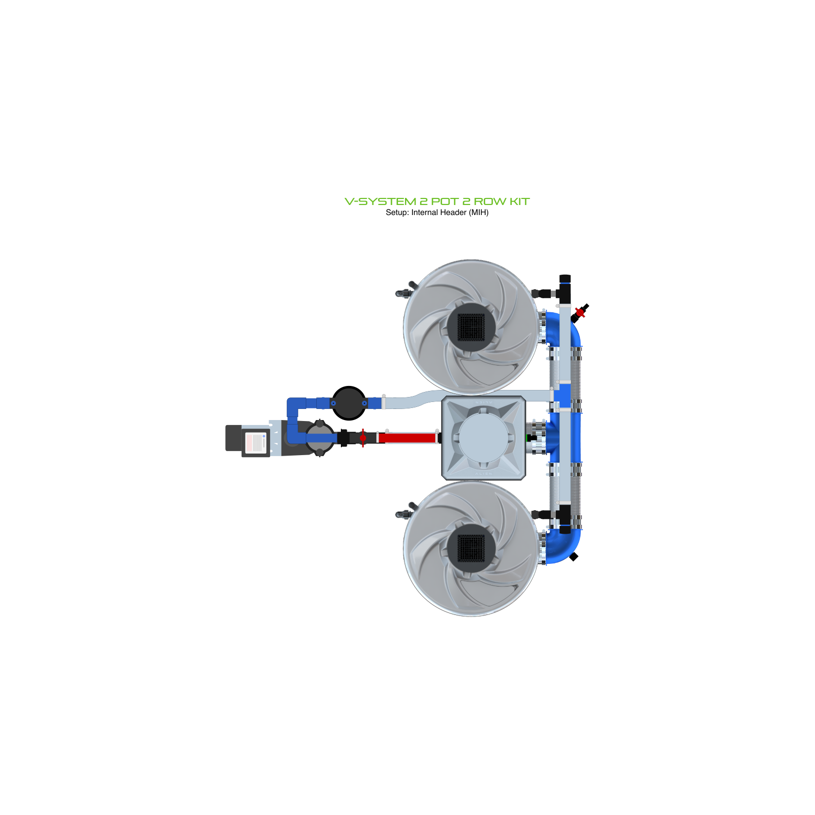 V-SYSTEM 2 Pot 2 Row Kit
