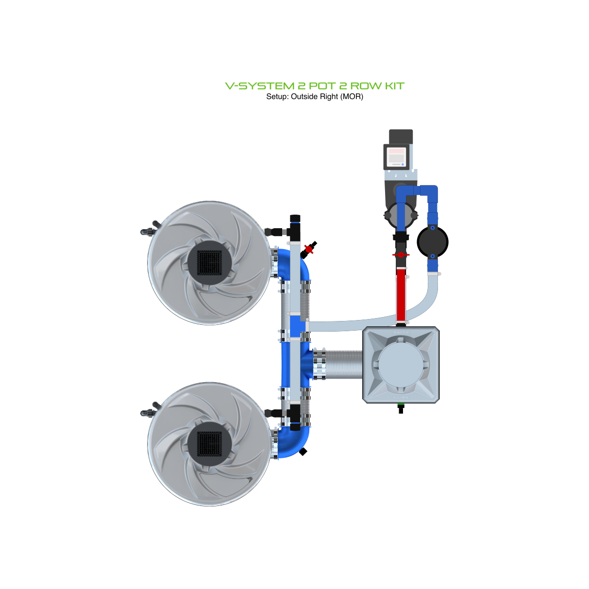 V-SYSTEM 2 Pot 2 Row Kit