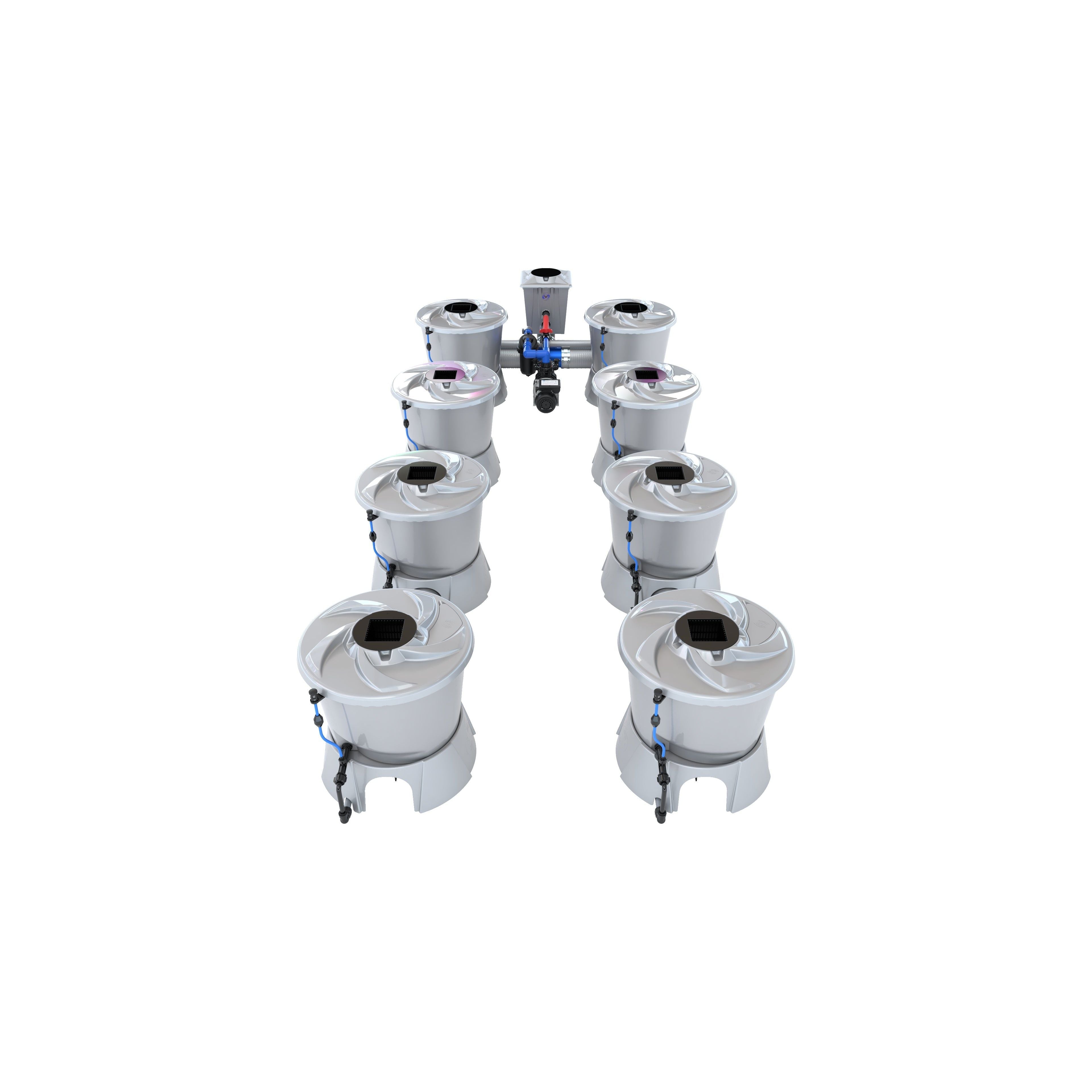 V-SYSTEM 8 Pot 2 Row Kit