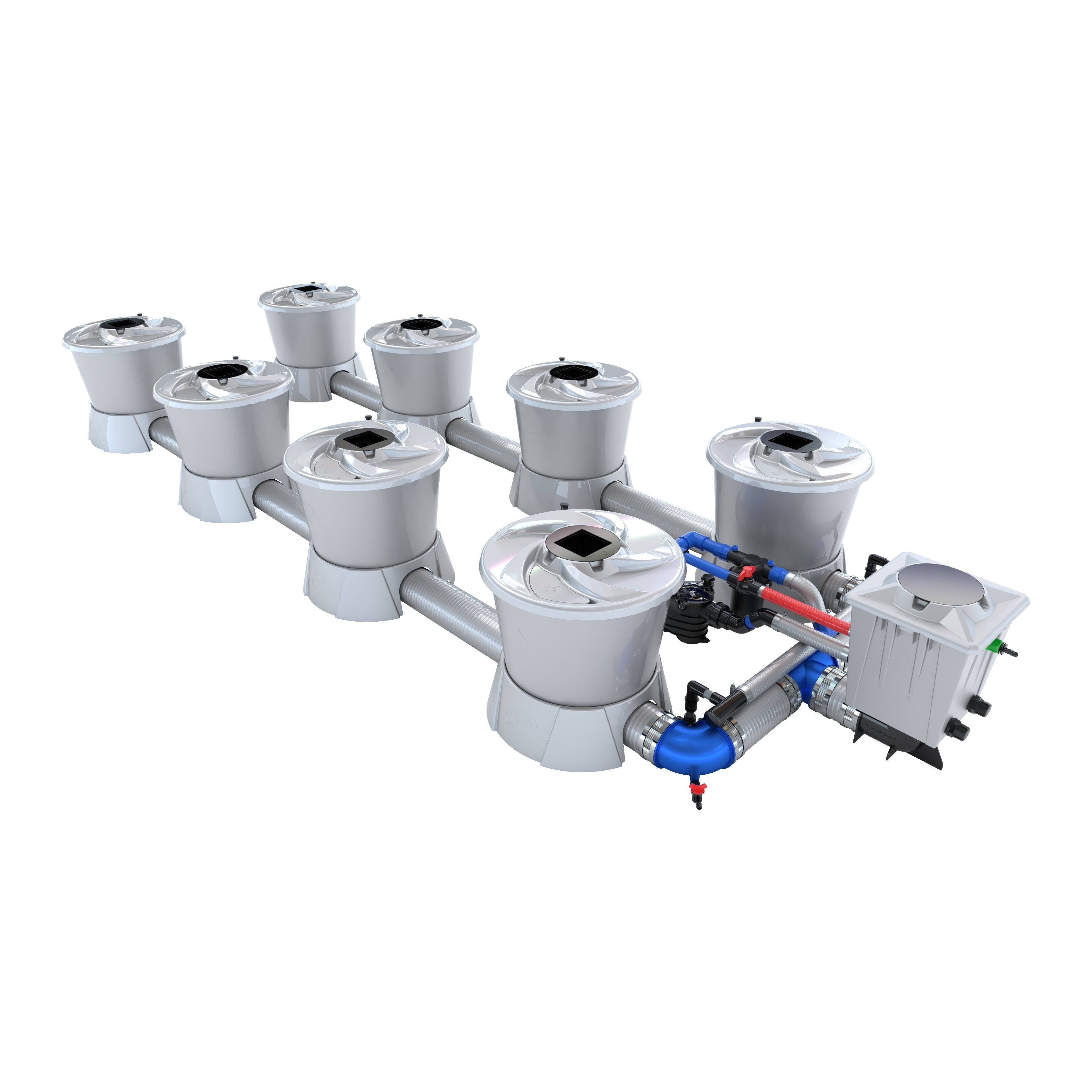 V-SYSTEM 8 Pot 2 Row Kit
