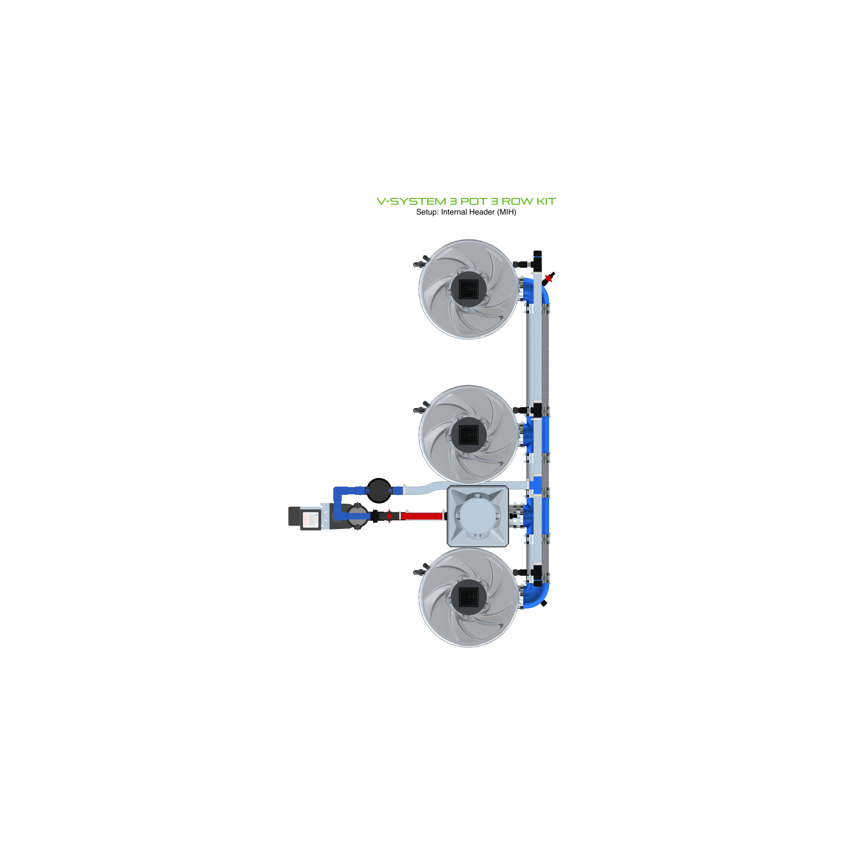 V-SYSTEM 3 Pot 3 Row Kit