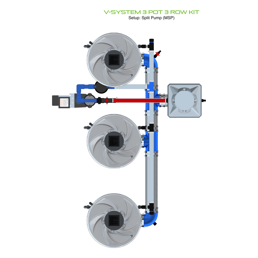 V-SYSTEM 3 Pot 3 Row Kit