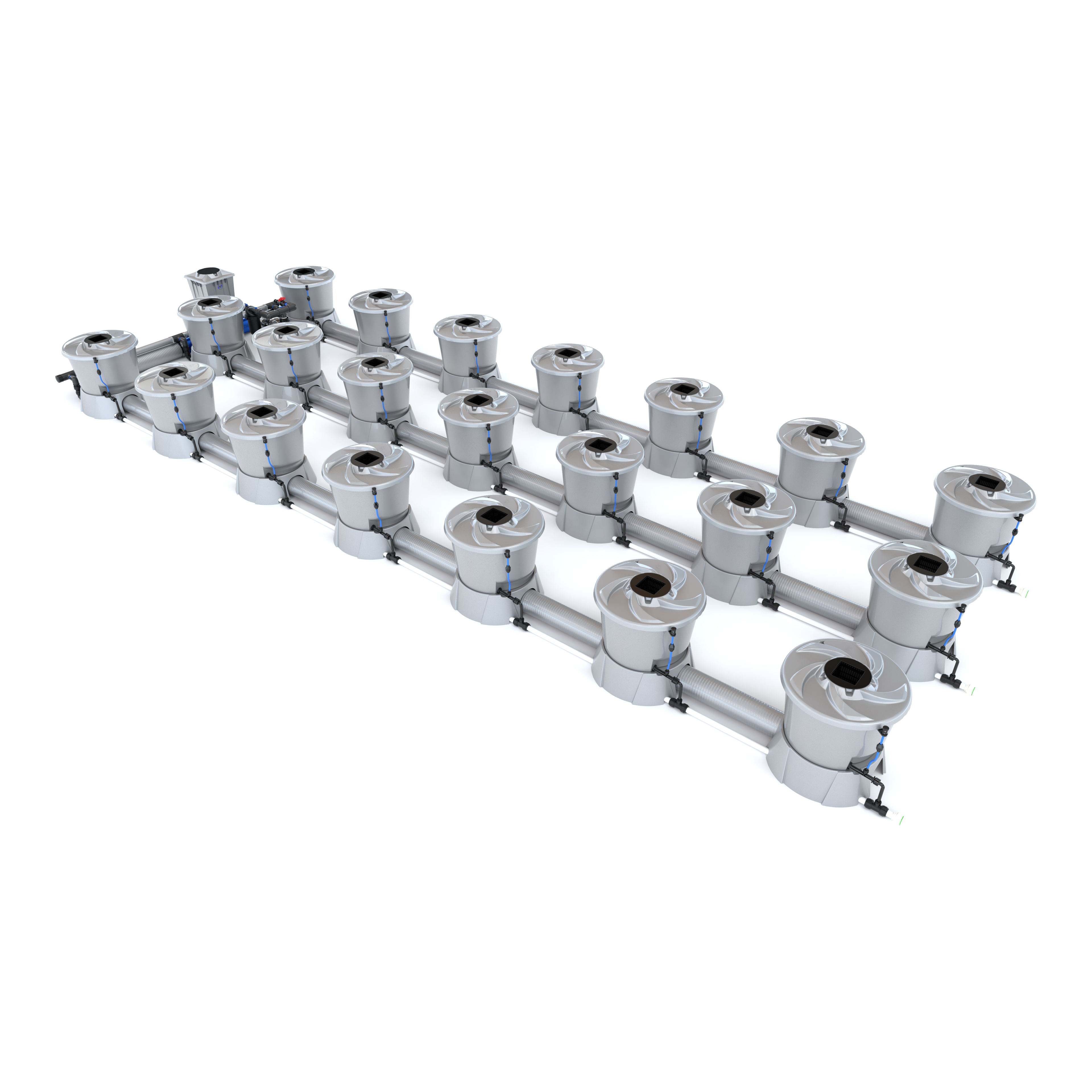 V-SYSTEM 21 Pot 3 Row Kit