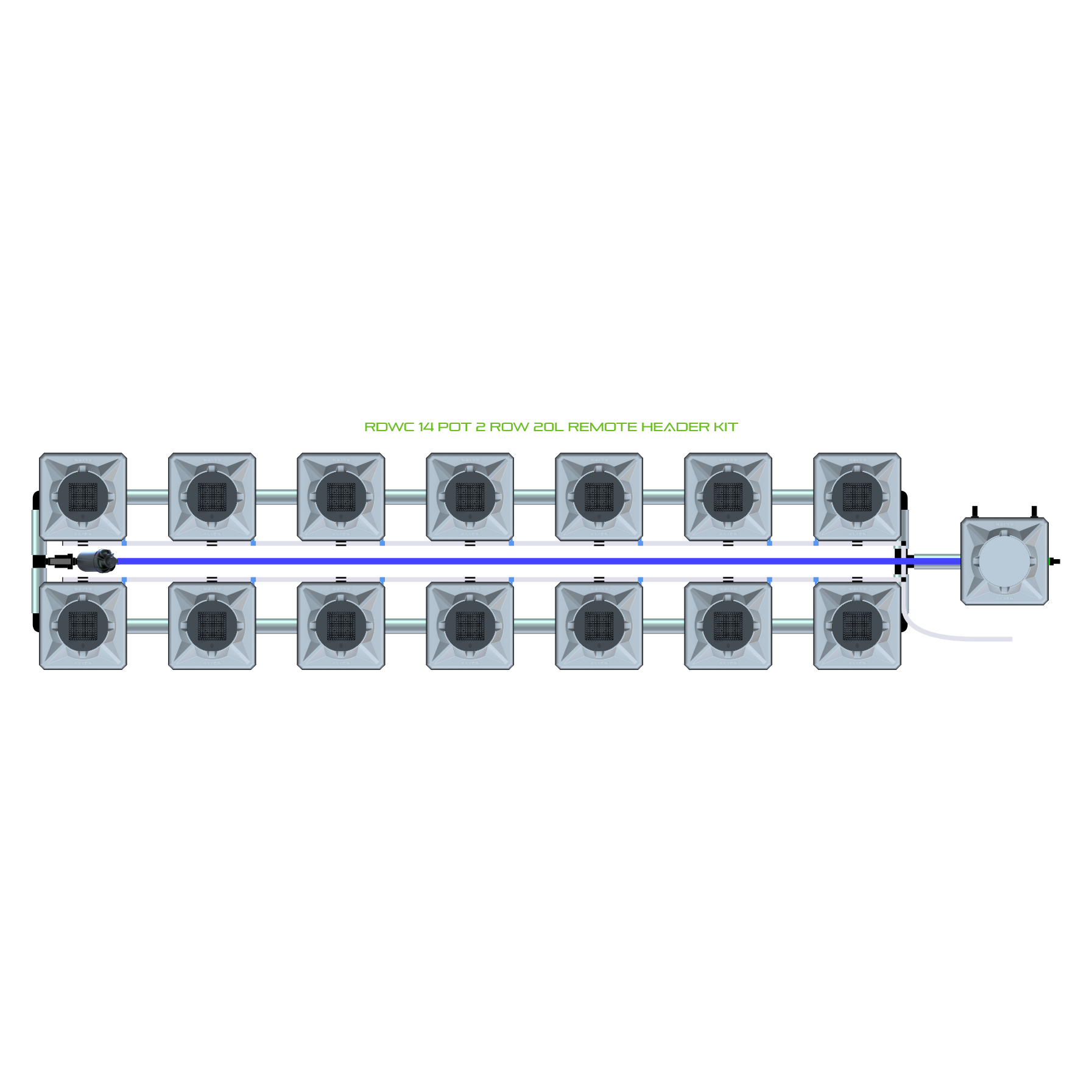 RDWC 14 Pot 2 Row Kit