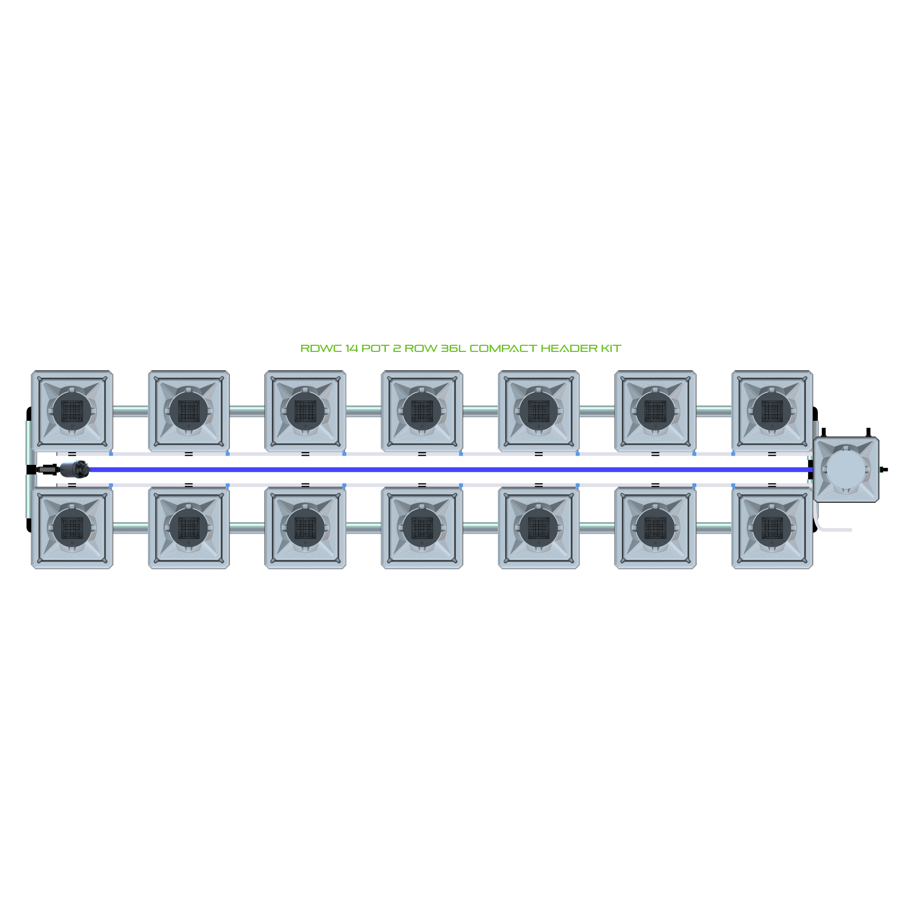 RDWC 14 Pot 2 Row Kit