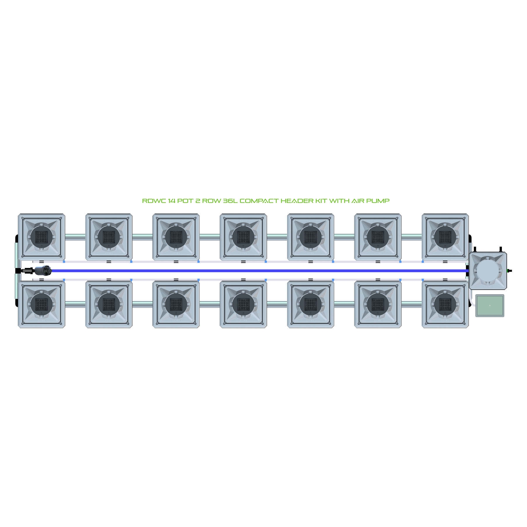 RDWC 14 Pot 2 Row Kit