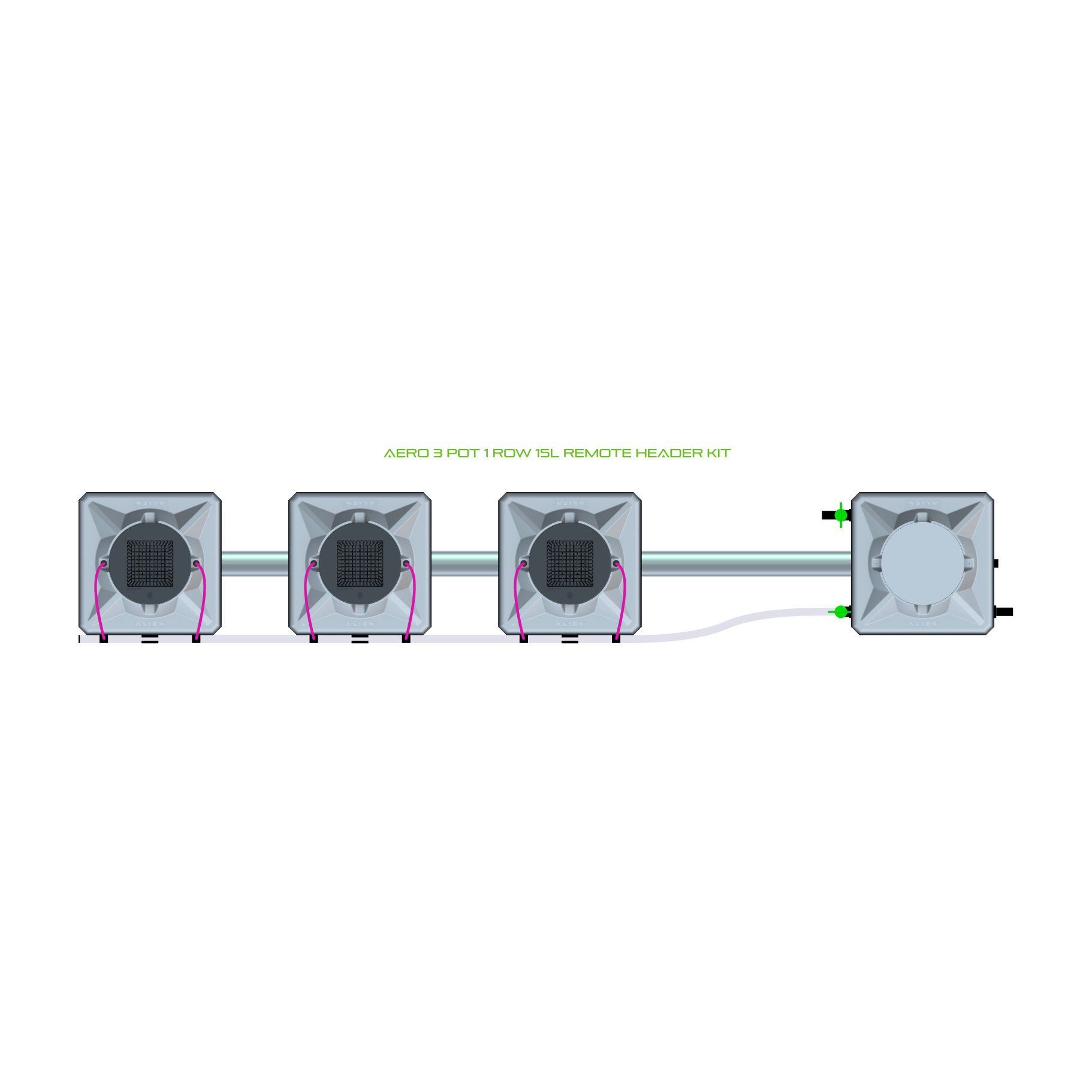 AERO 3 Pot 1 Row Kit