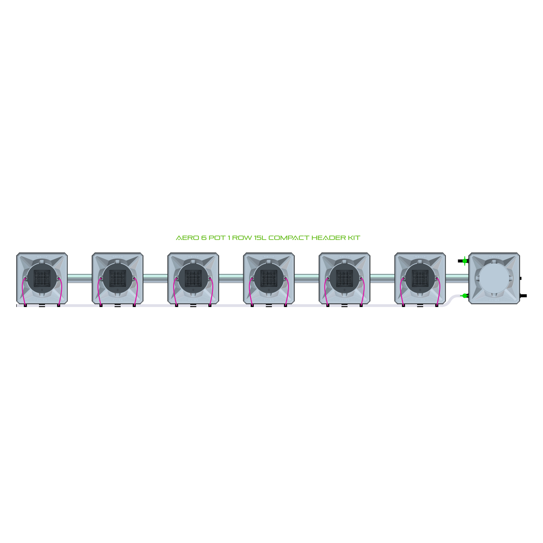 AERO 6 Pot 1 Row Kit