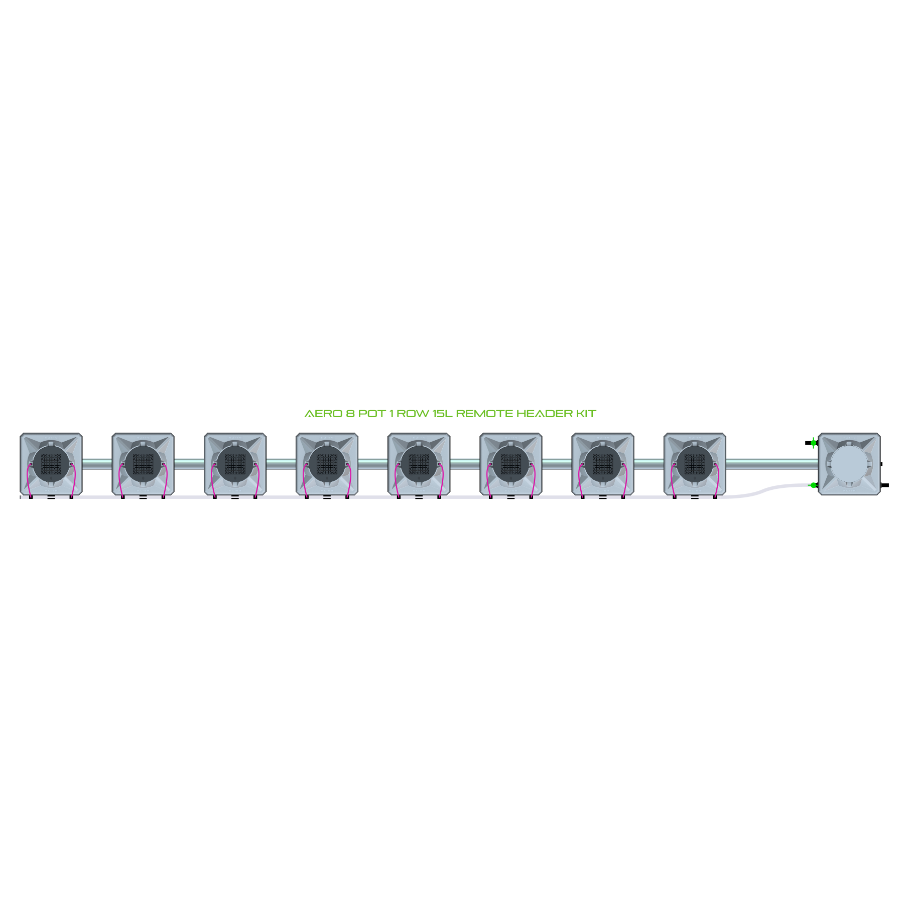 AERO 8 Pot 1 Row Kit
