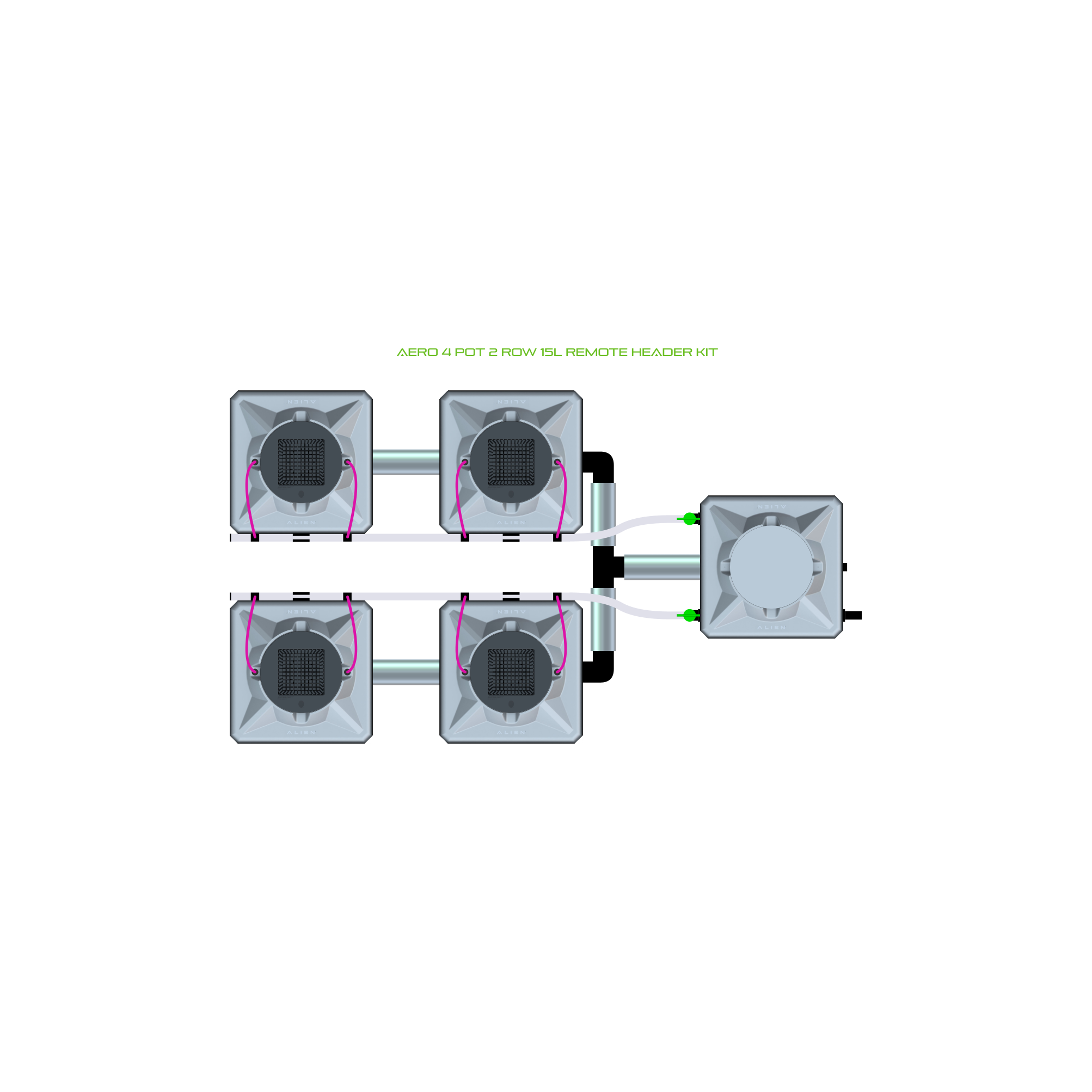 AERO 4 Pot 2 Row Kit