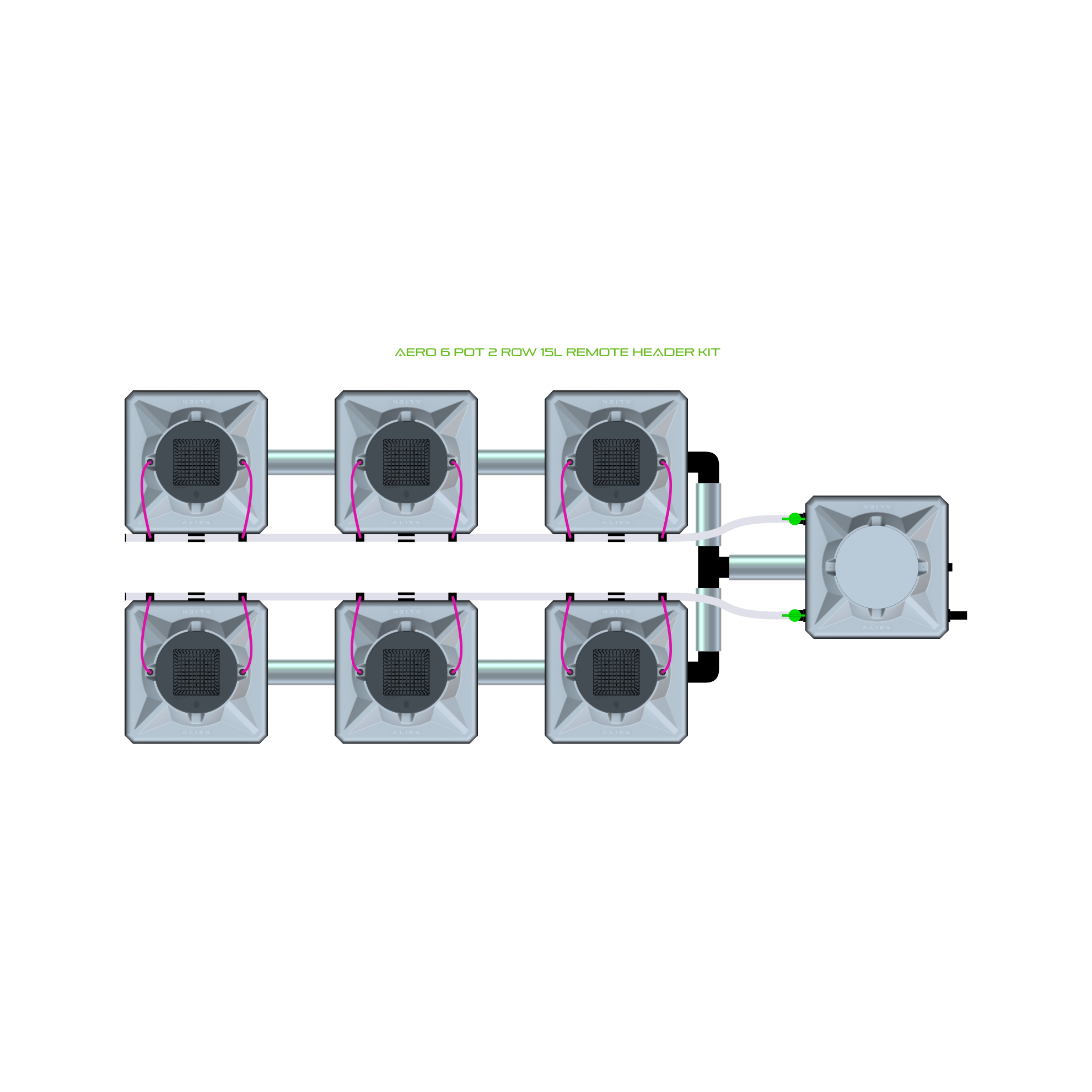 AERO 6 Pot 2 Row Kit