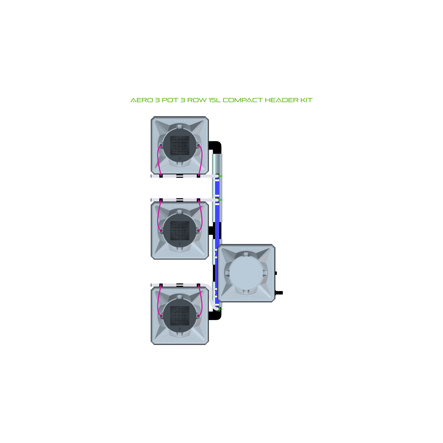 AERO 3 Pot 3 Row Kit