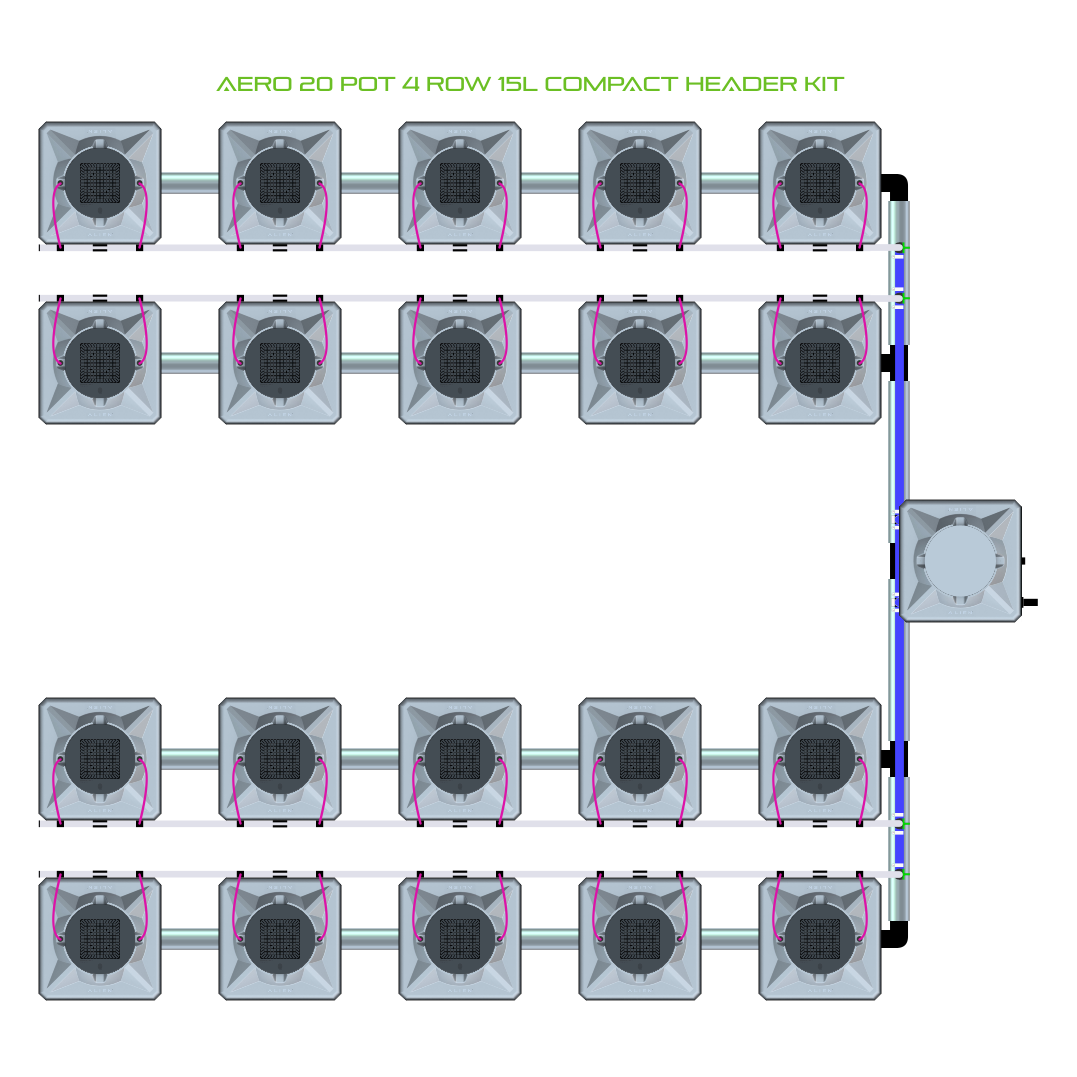 AERO 20 Pot 4 Row Kit