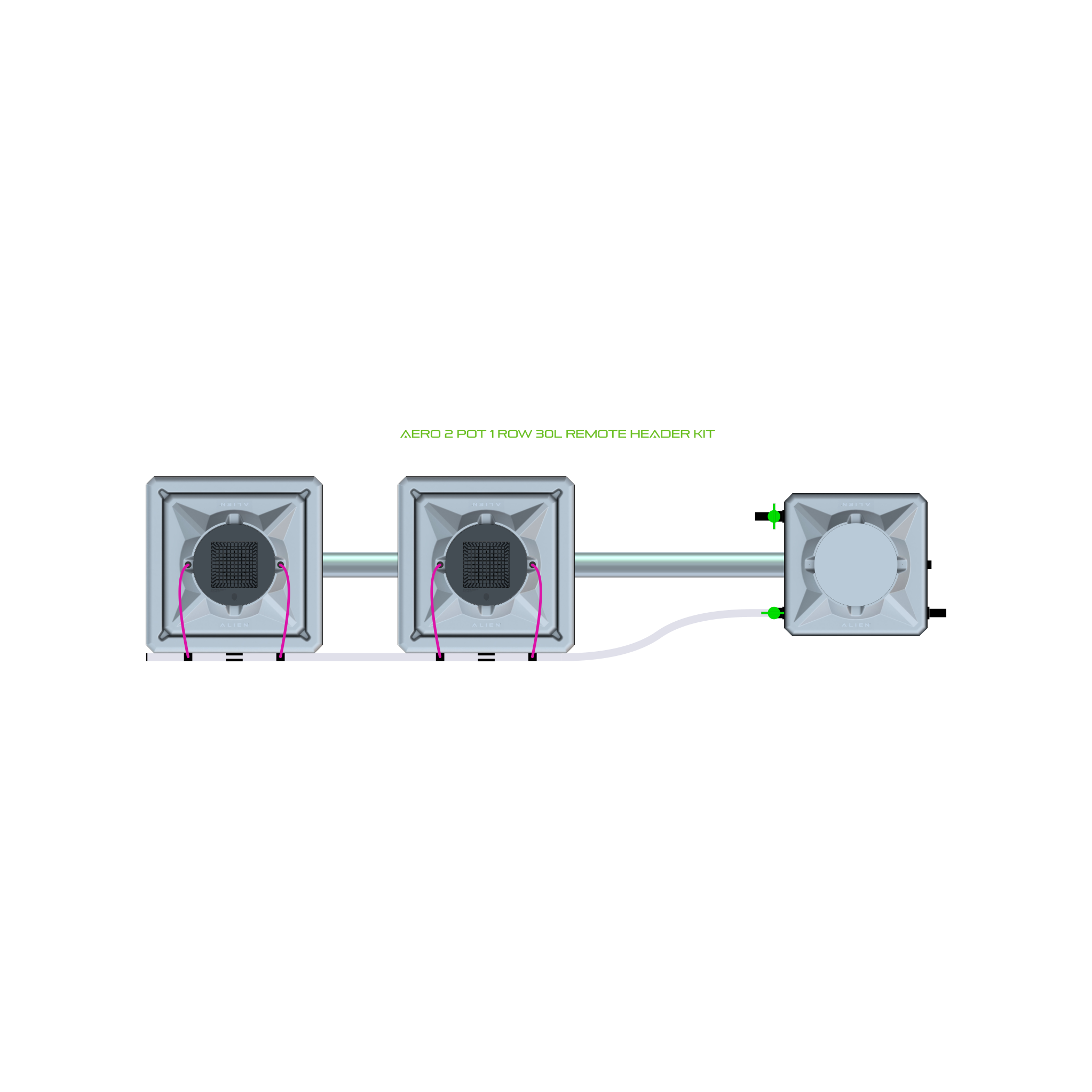 AERO 2 Pot 1 Row Kit