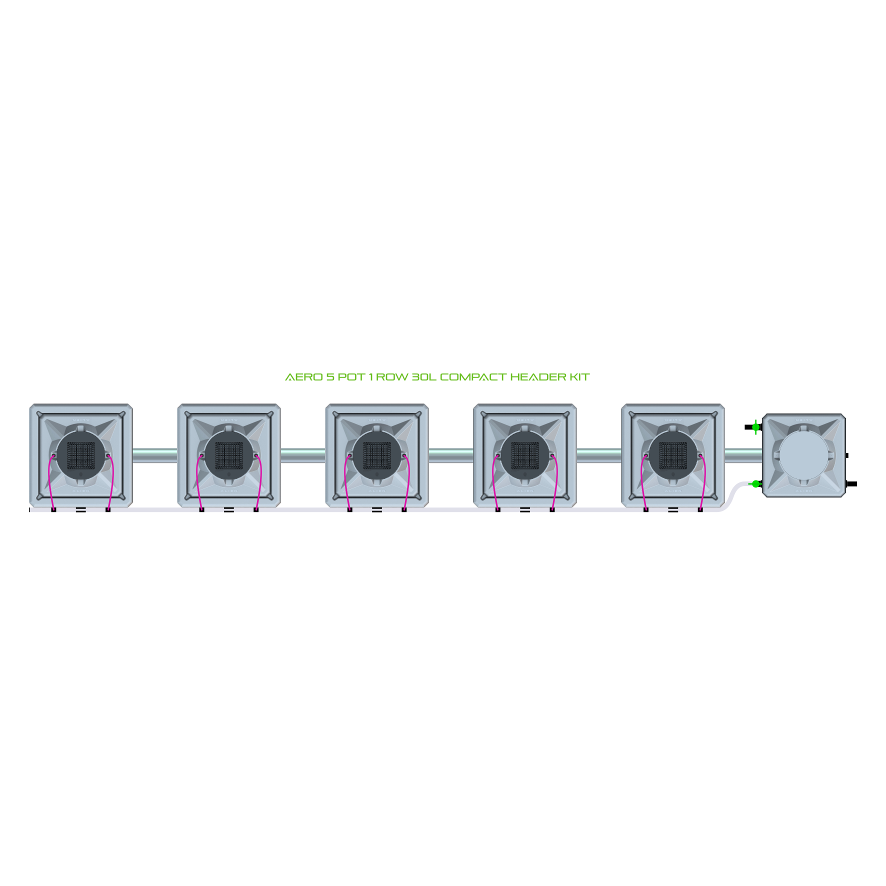 AERO 5 Pot 1 Row Kit