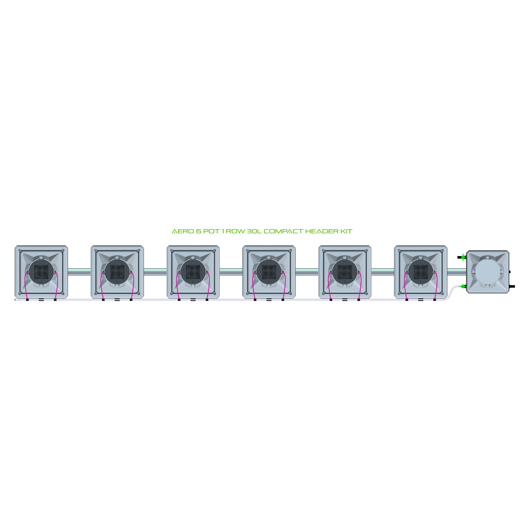 AERO 6 Pot 1 Row Kit