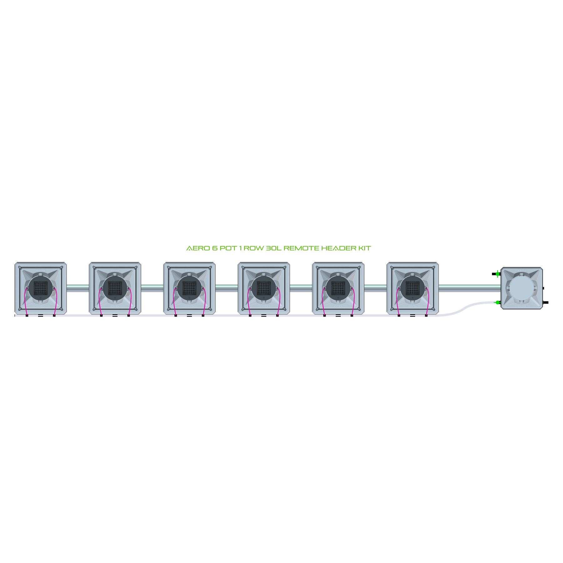 AERO 6 Pot 1 Row Kit