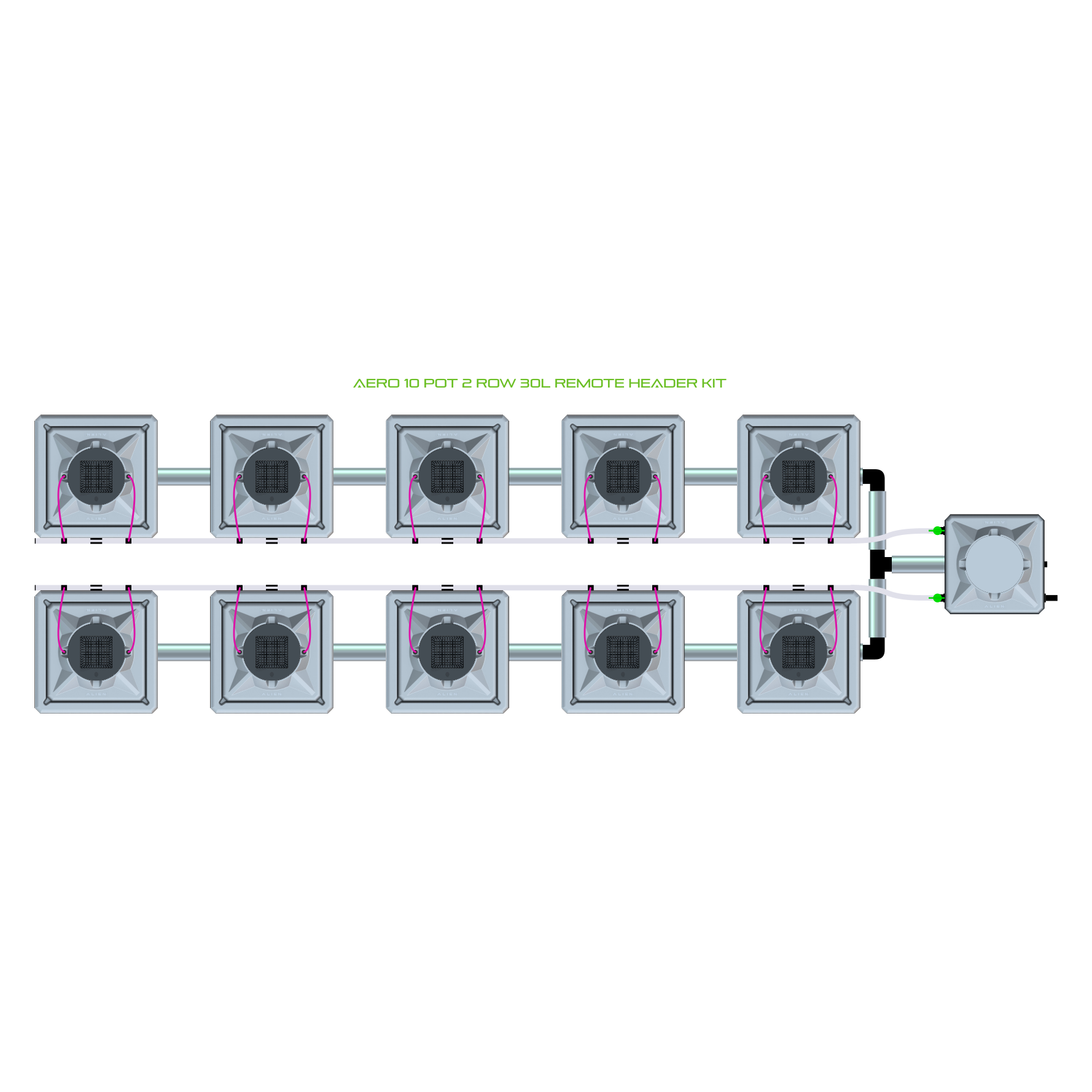 AERO 10 Pot 2 Row Kit