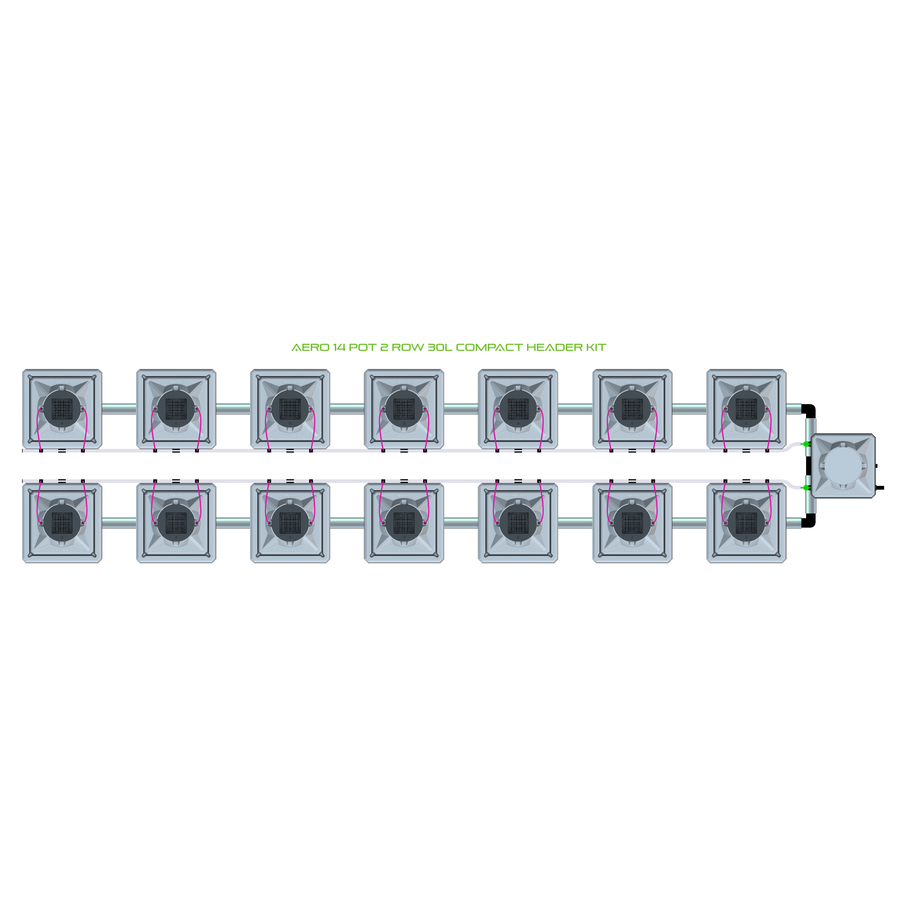 AERO 14 Pot 2 Row Kit