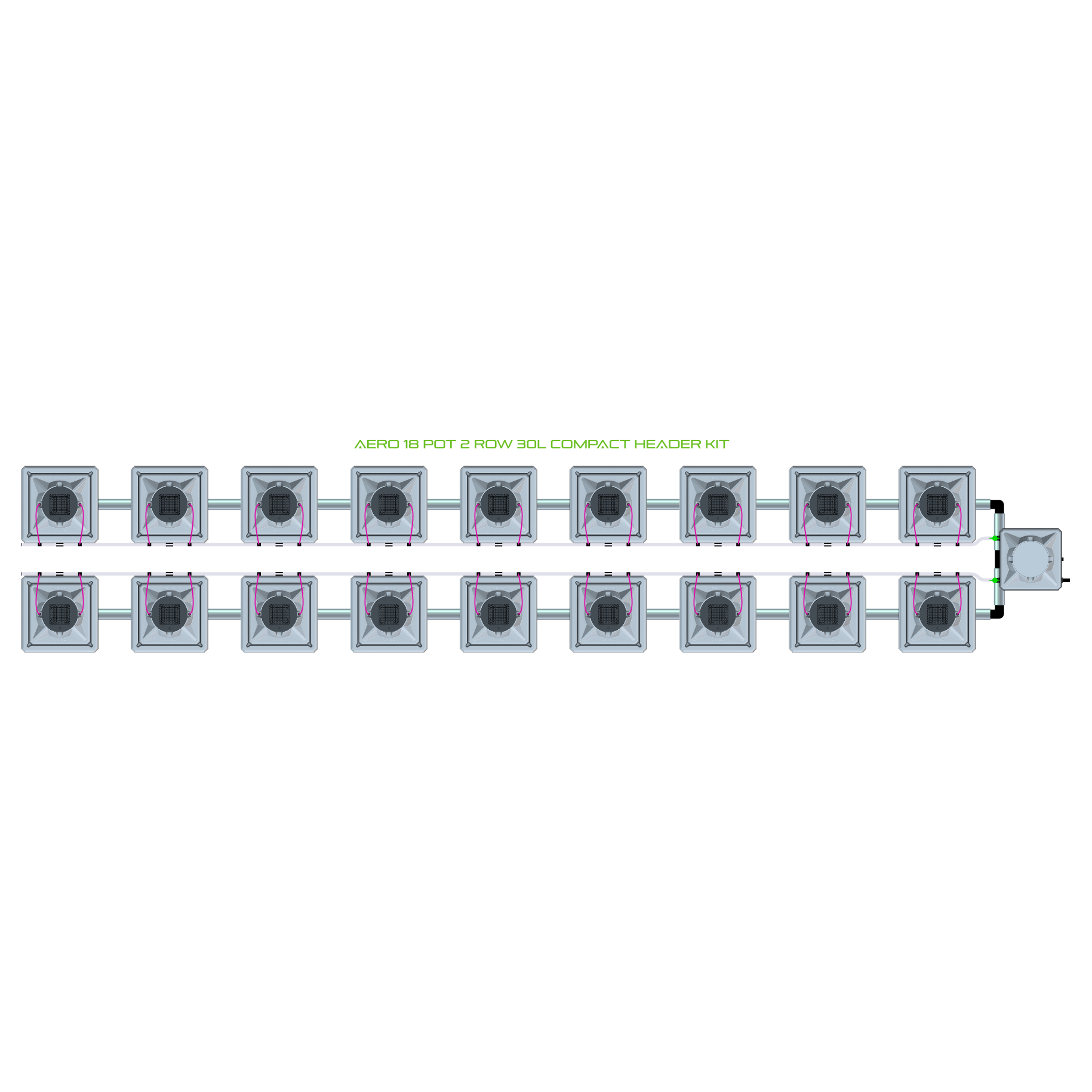 AERO 18 Pot 2 Row Kit