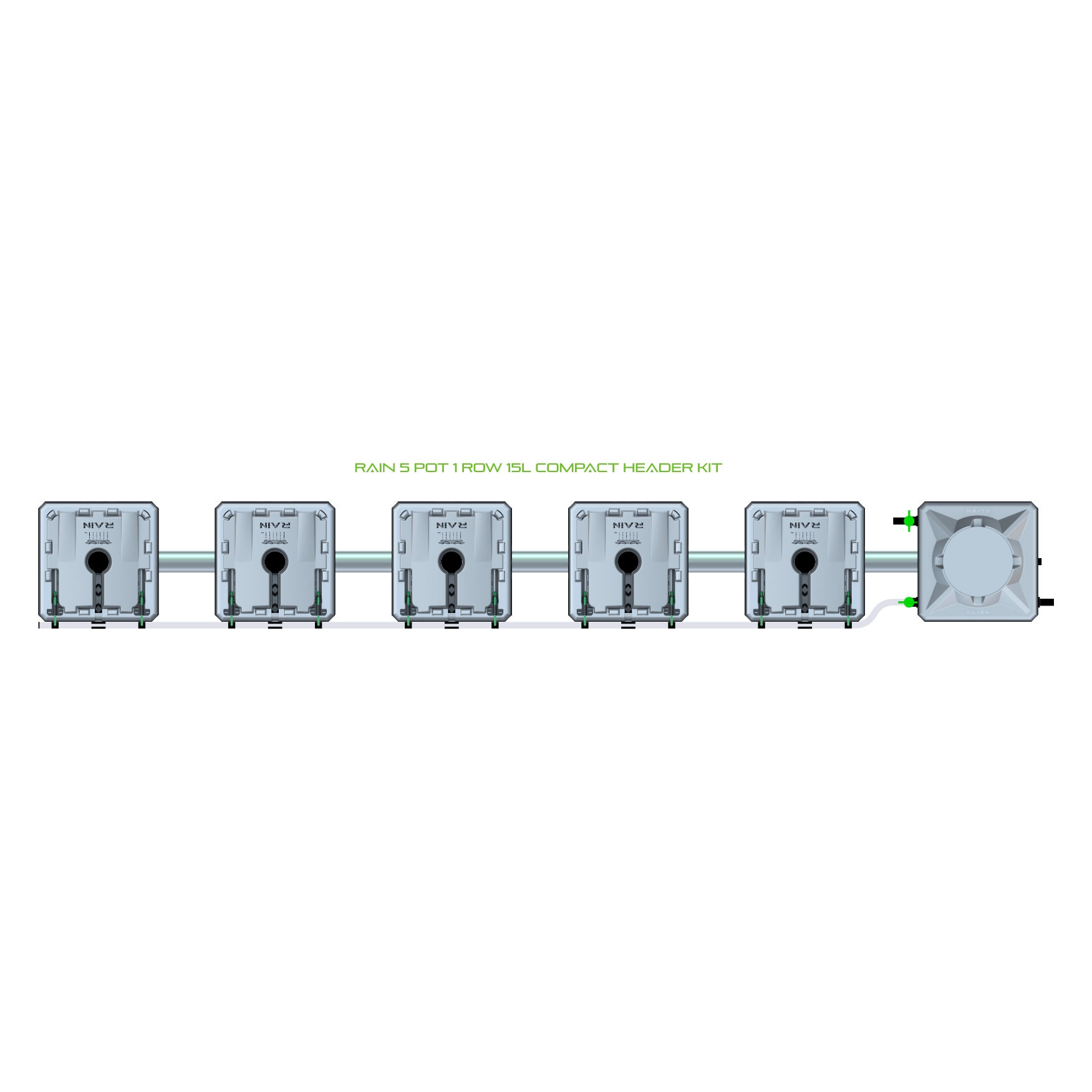 RAIN 5 Pot 1 Row Kit