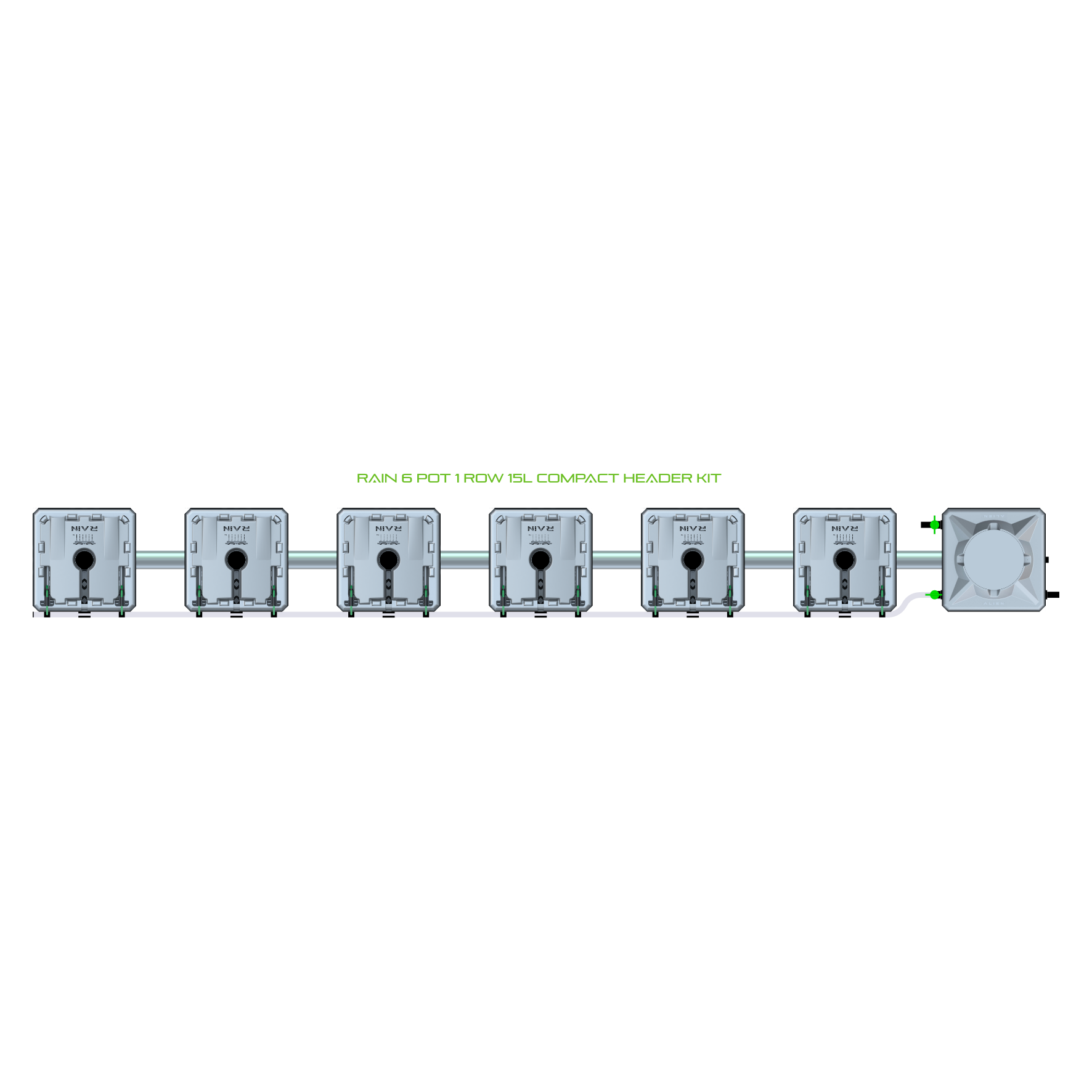 RAIN 6 Pot 1 Row Kit