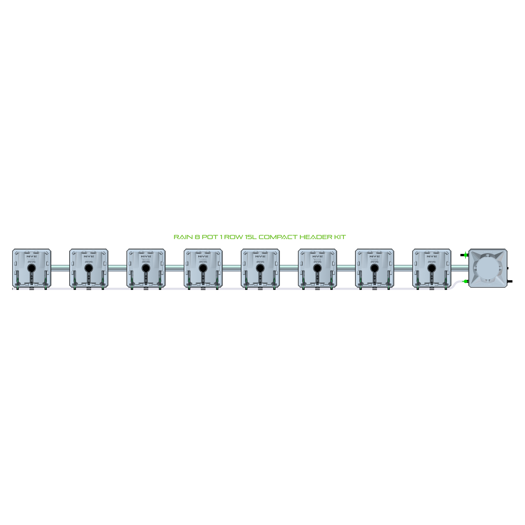 RAIN 8 Pot 1 Row Kit