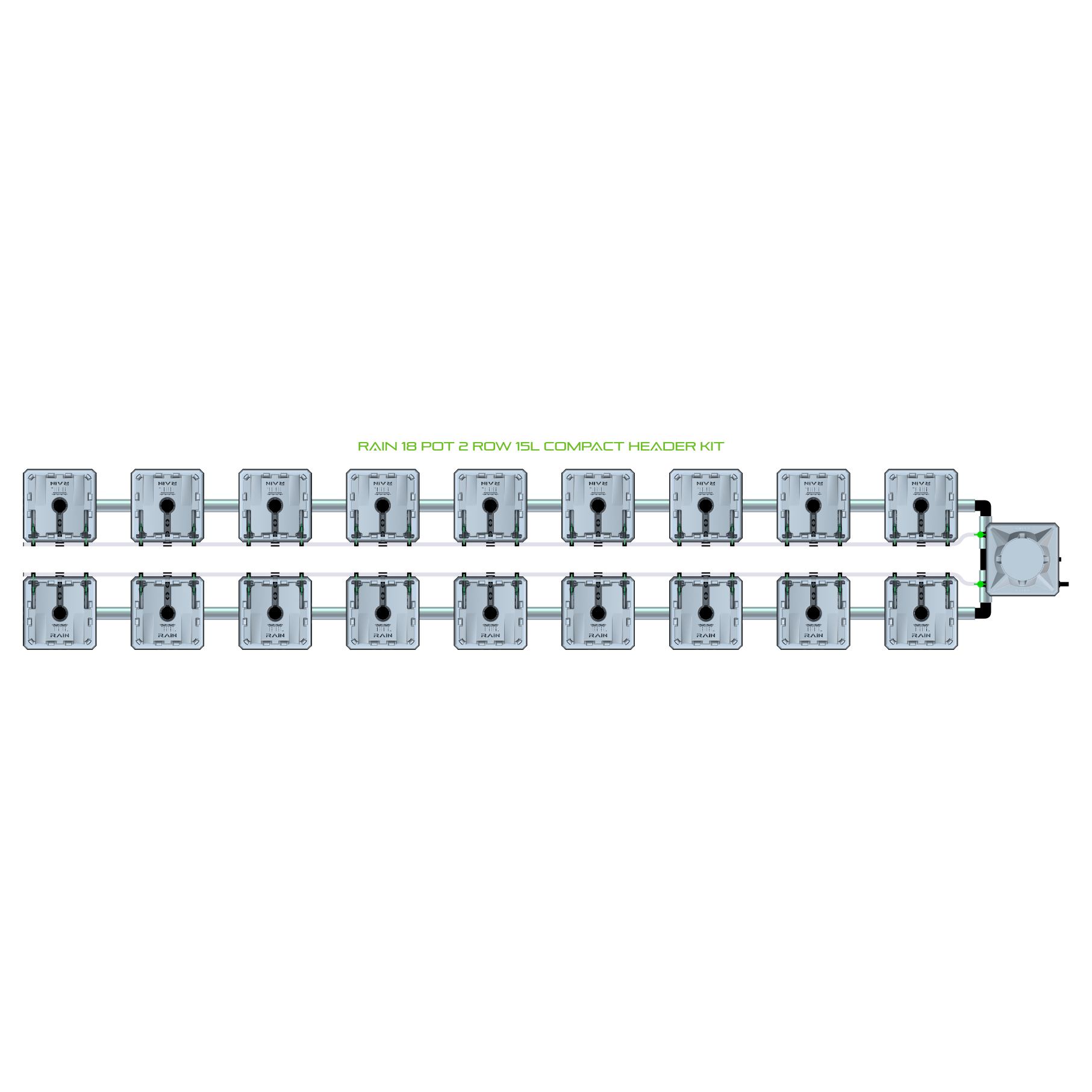 RAIN 18 Pot 2 Row Kit