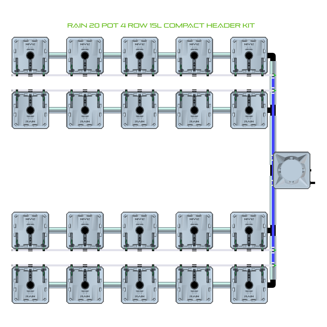 RAIN 20 Pot 4 Row Kit