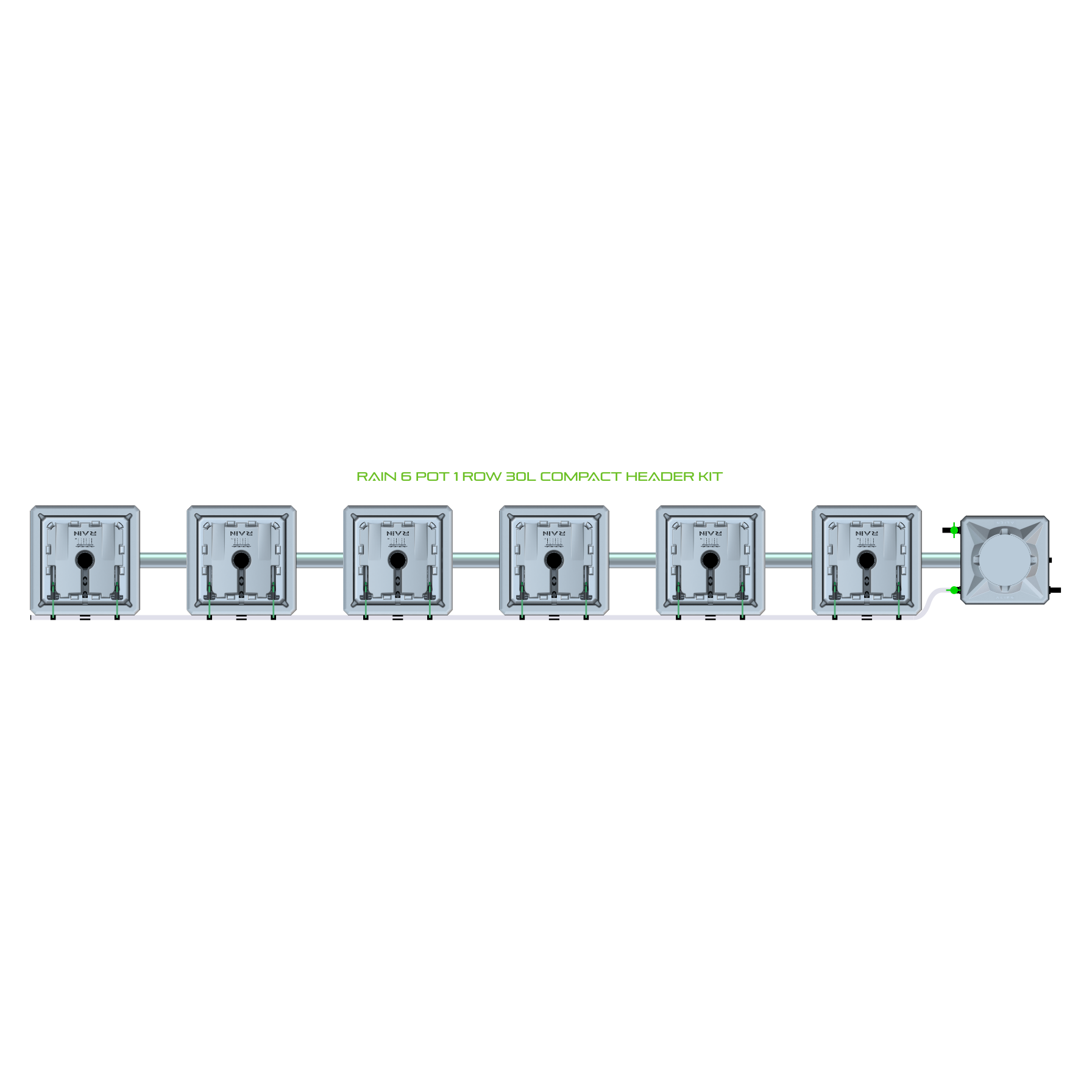 RAIN 6 Pot 1 Row Kit