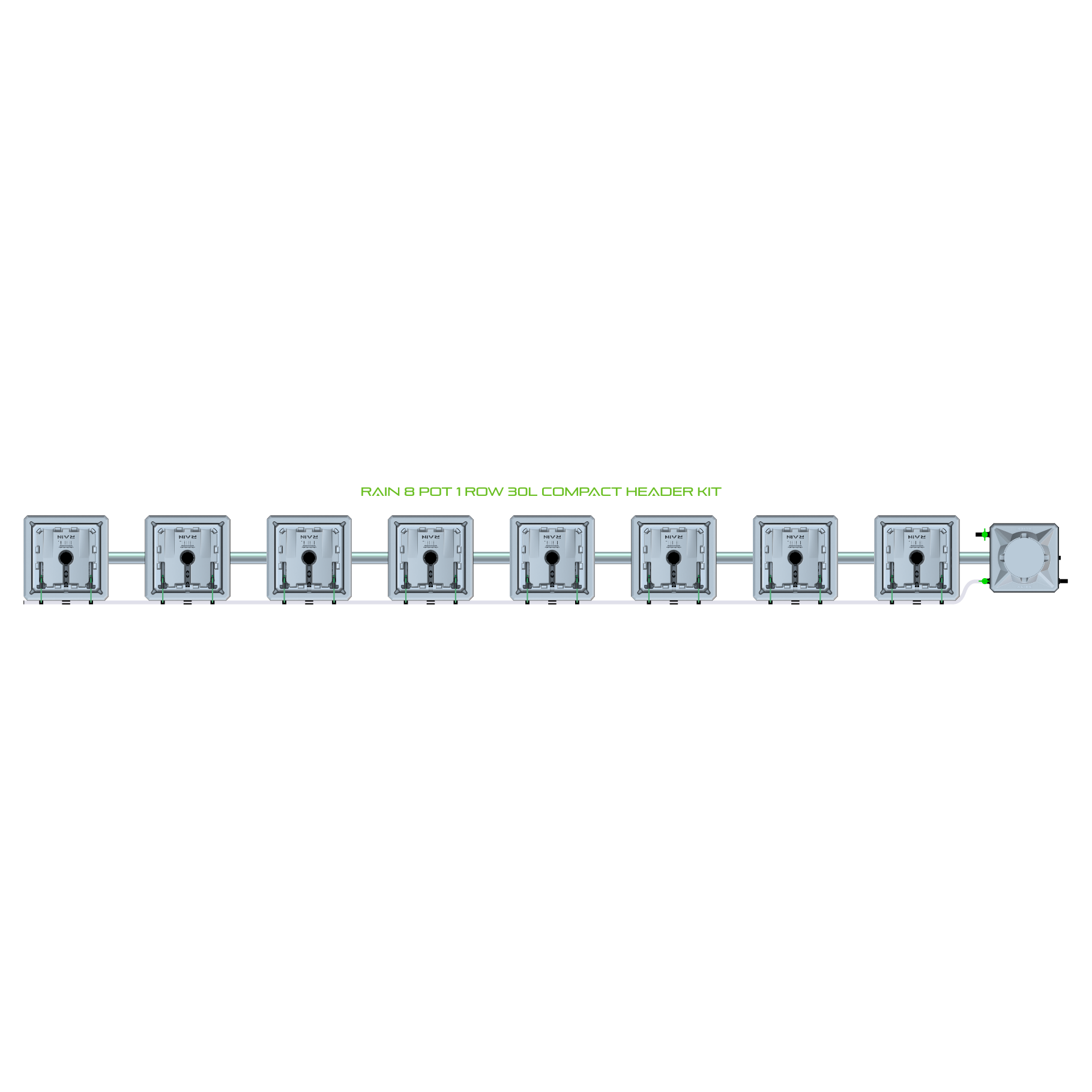 RAIN 8 Pot 1 Row Kit