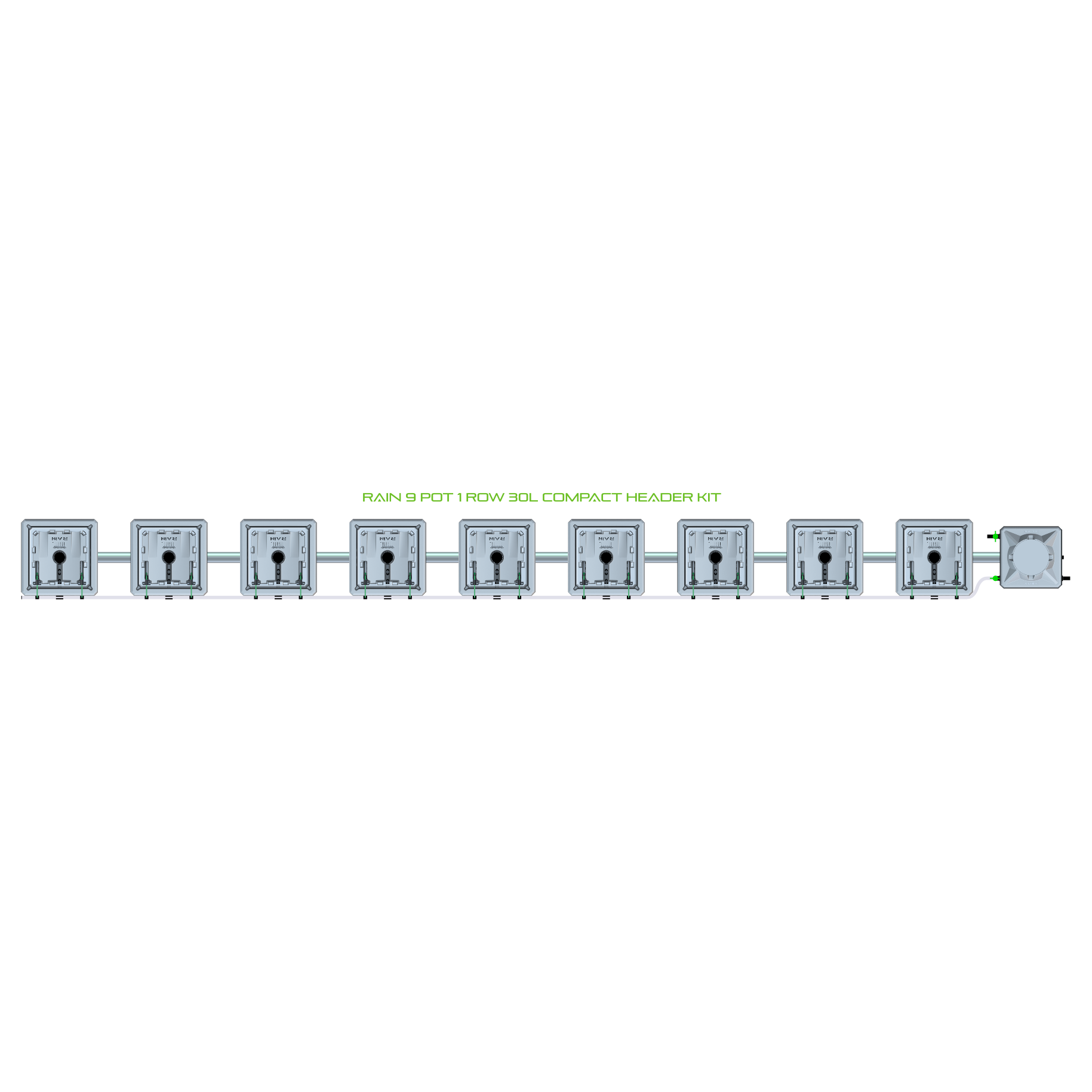 RAIN 9 Pot 1 Row Kit