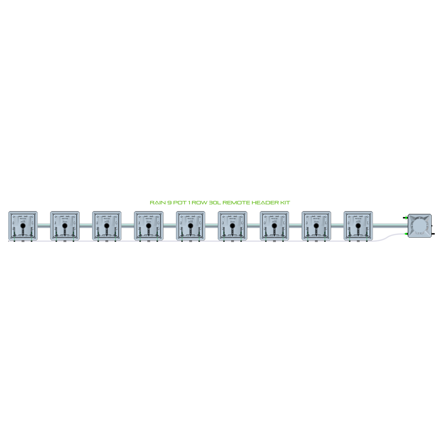 RAIN 9 Pot 1 Row Kit