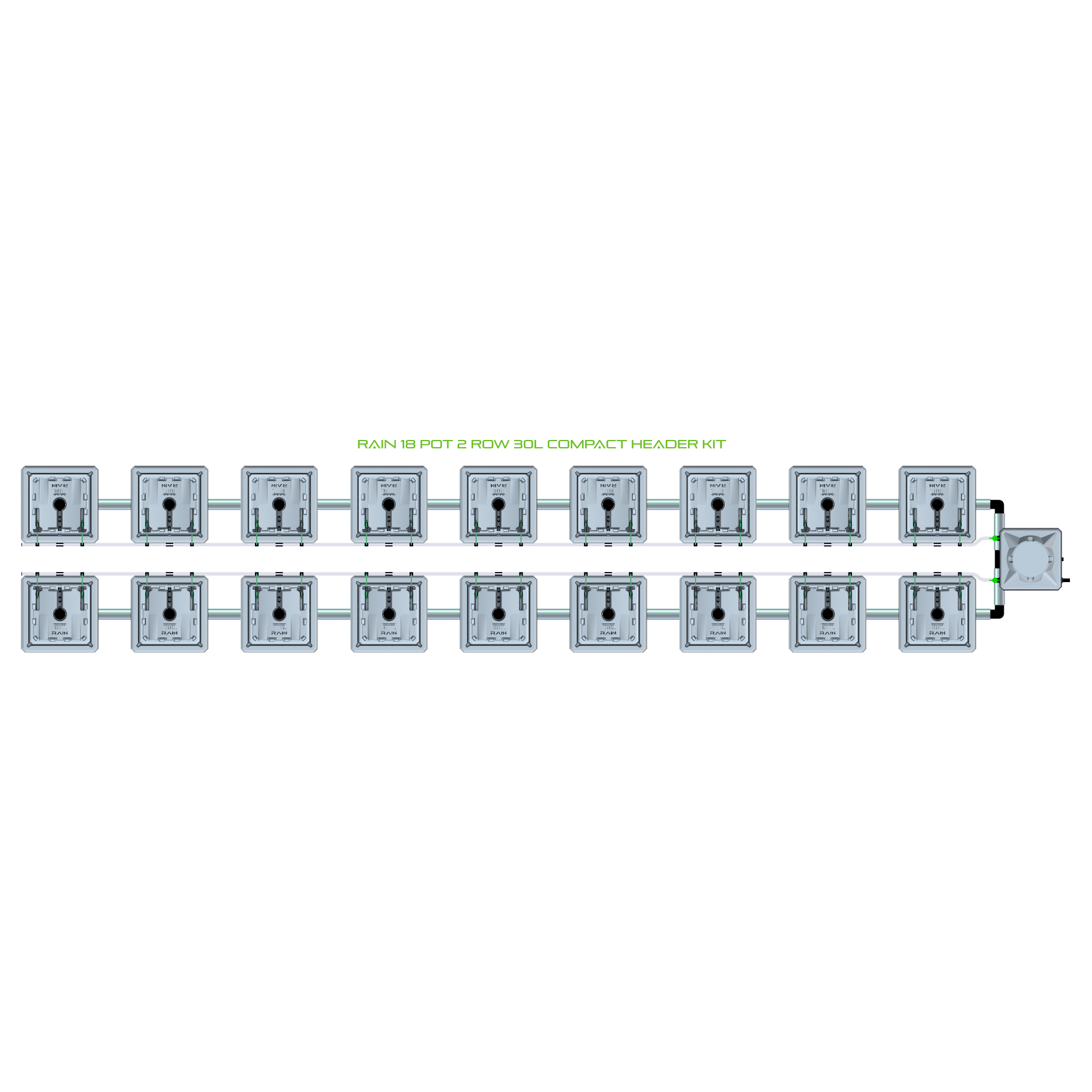 RAIN 18 Pot 2 Row Kit