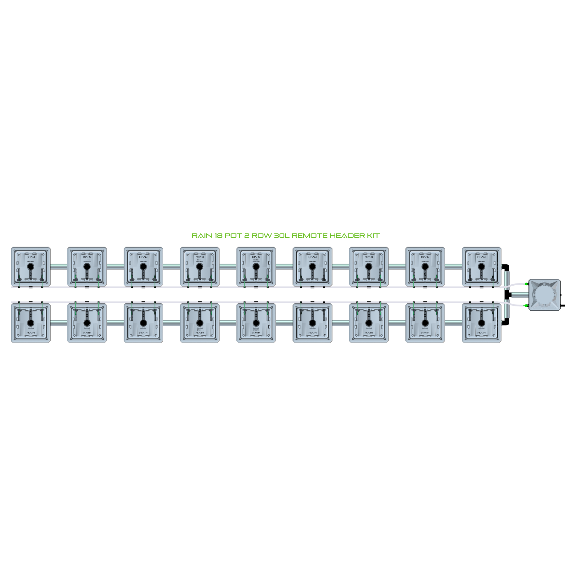 RAIN 18 Pot 2 Row Kit