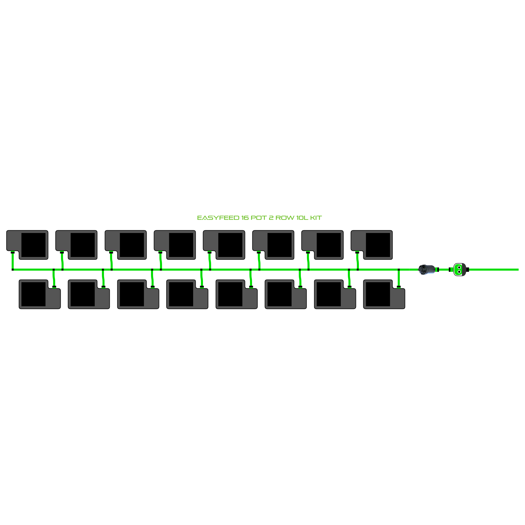 EasyFeed 16 Pot 2 Row Kit