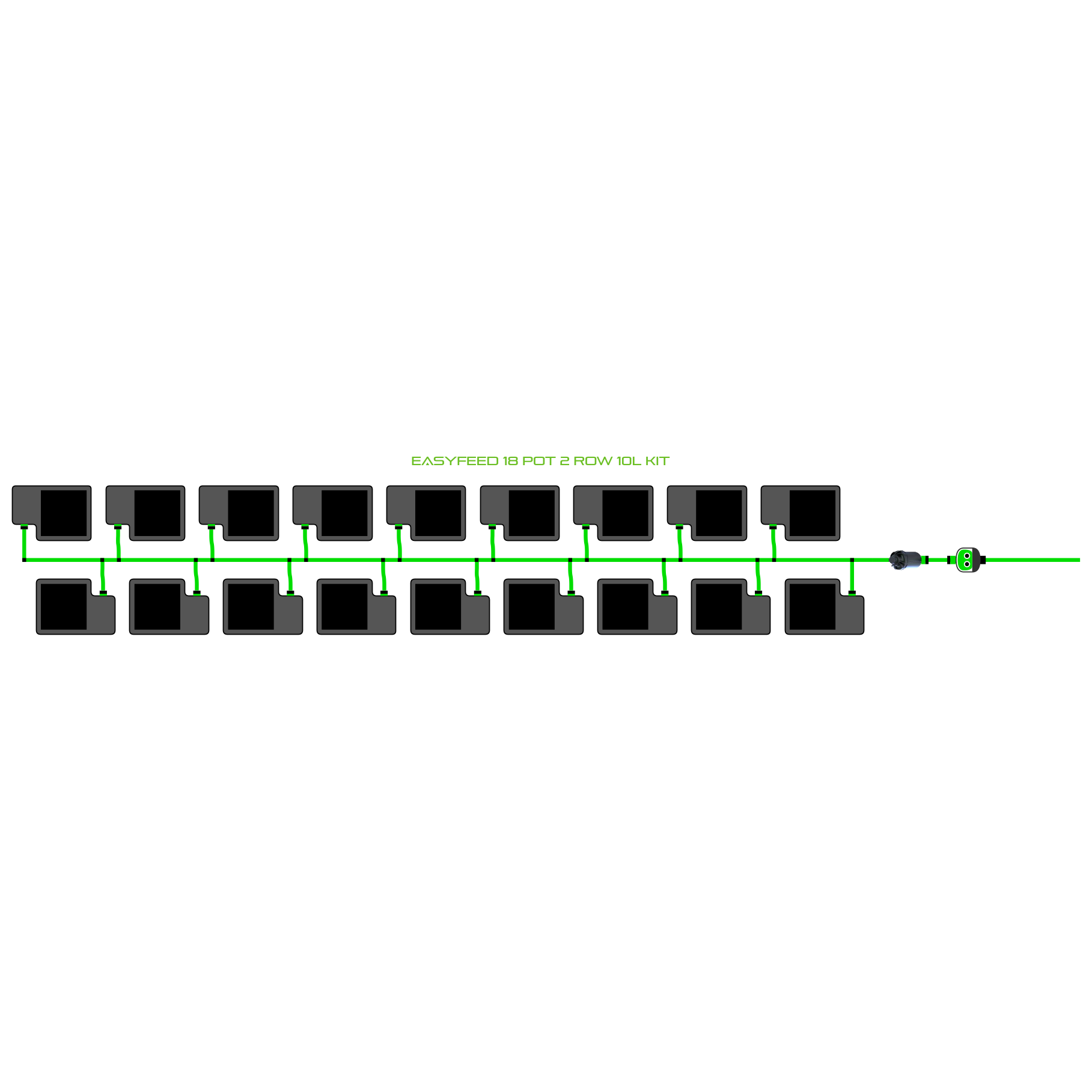 EasyFeed 18 Pot 2 Row Kit
