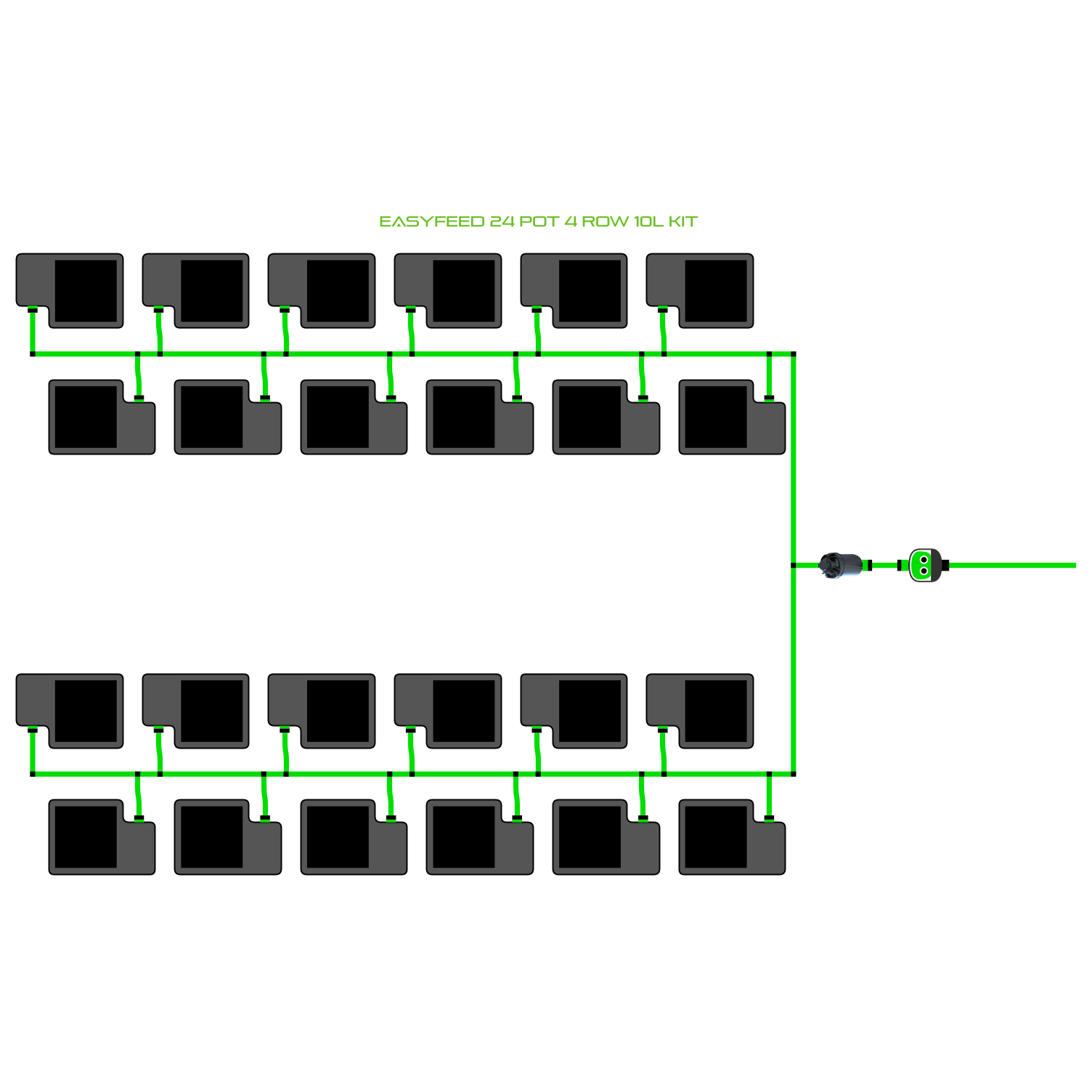 EasyFeed 24 Pot 4 Row Kit