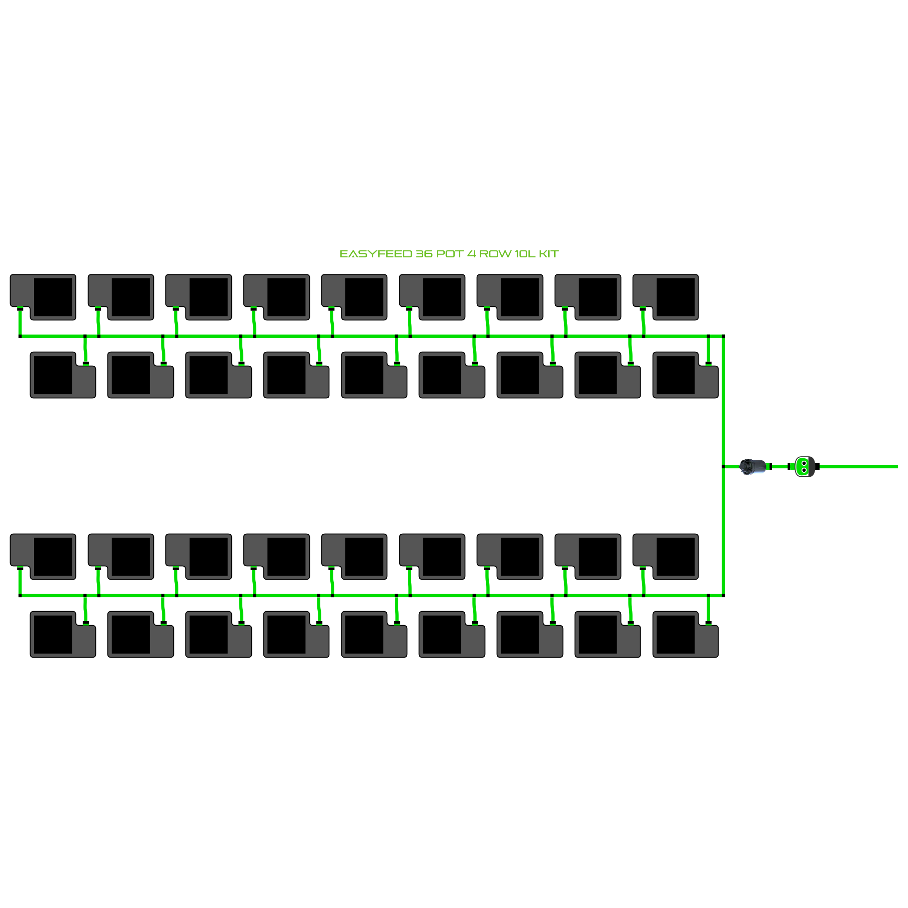 EasyFeed 36 Pot 4 Row Kit