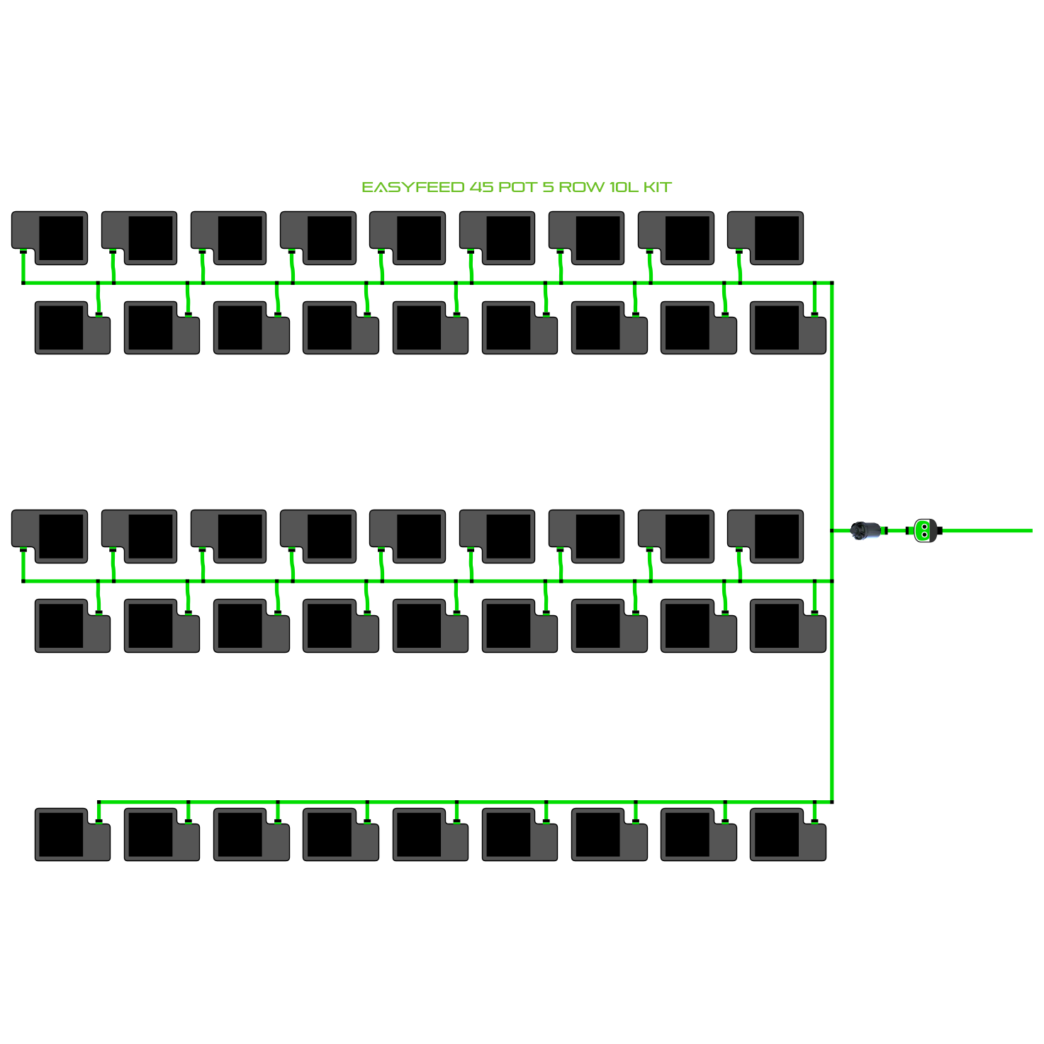 EasyFeed 45 Pot 5 Row Kit