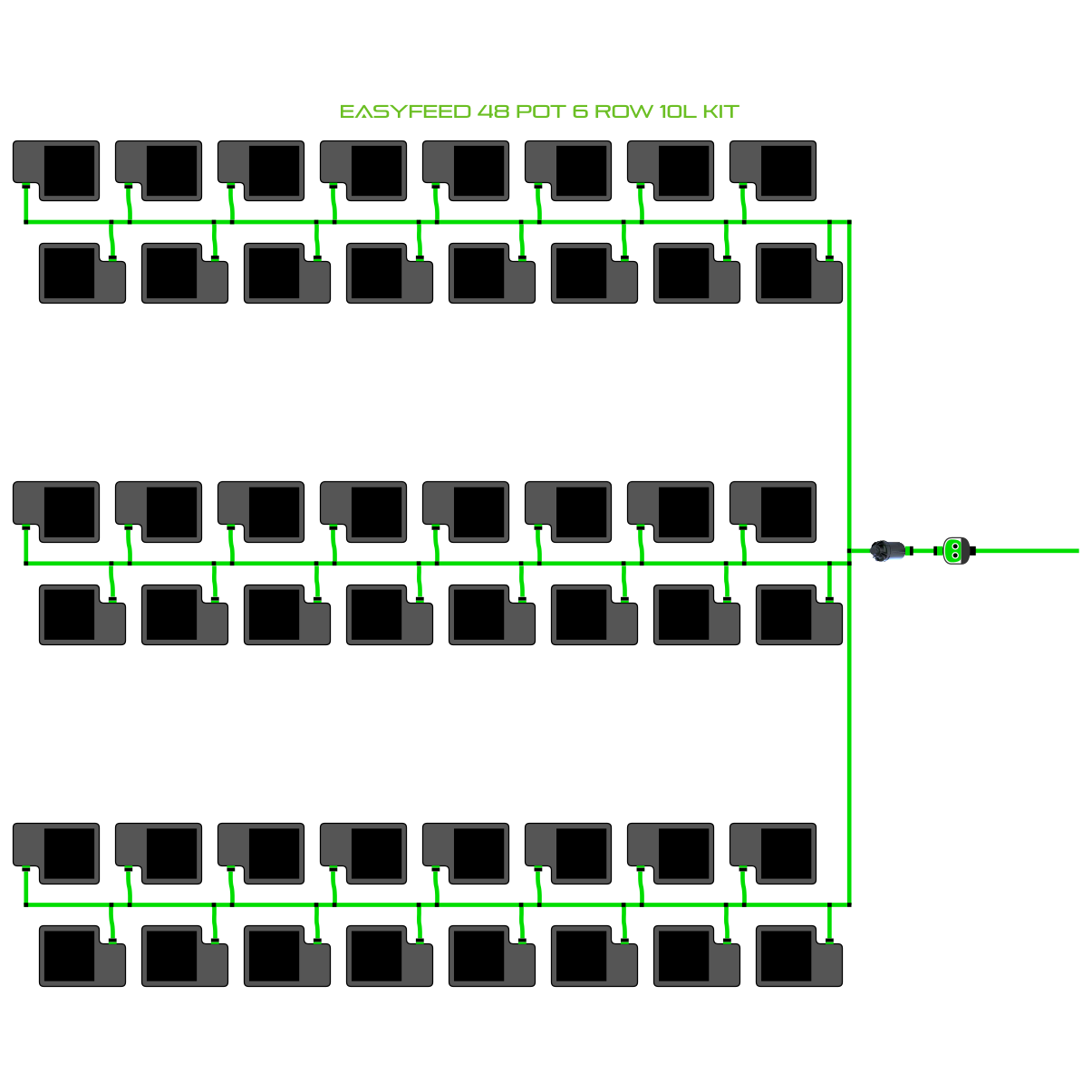 EasyFeed 48 Pot 6 Row Kit