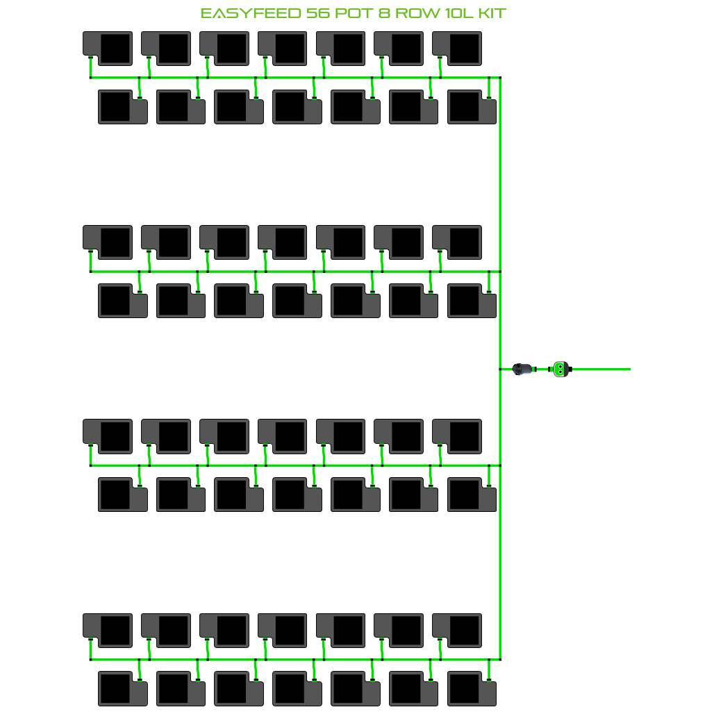 EasyFeed 56 Pot 8 Row Kit