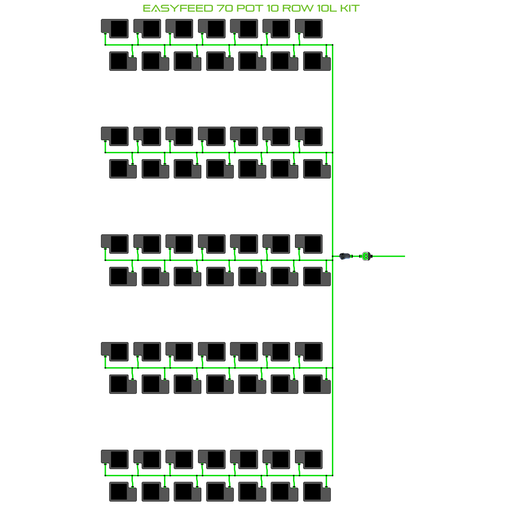 EasyFeed 70 Pot 10 Row Kit