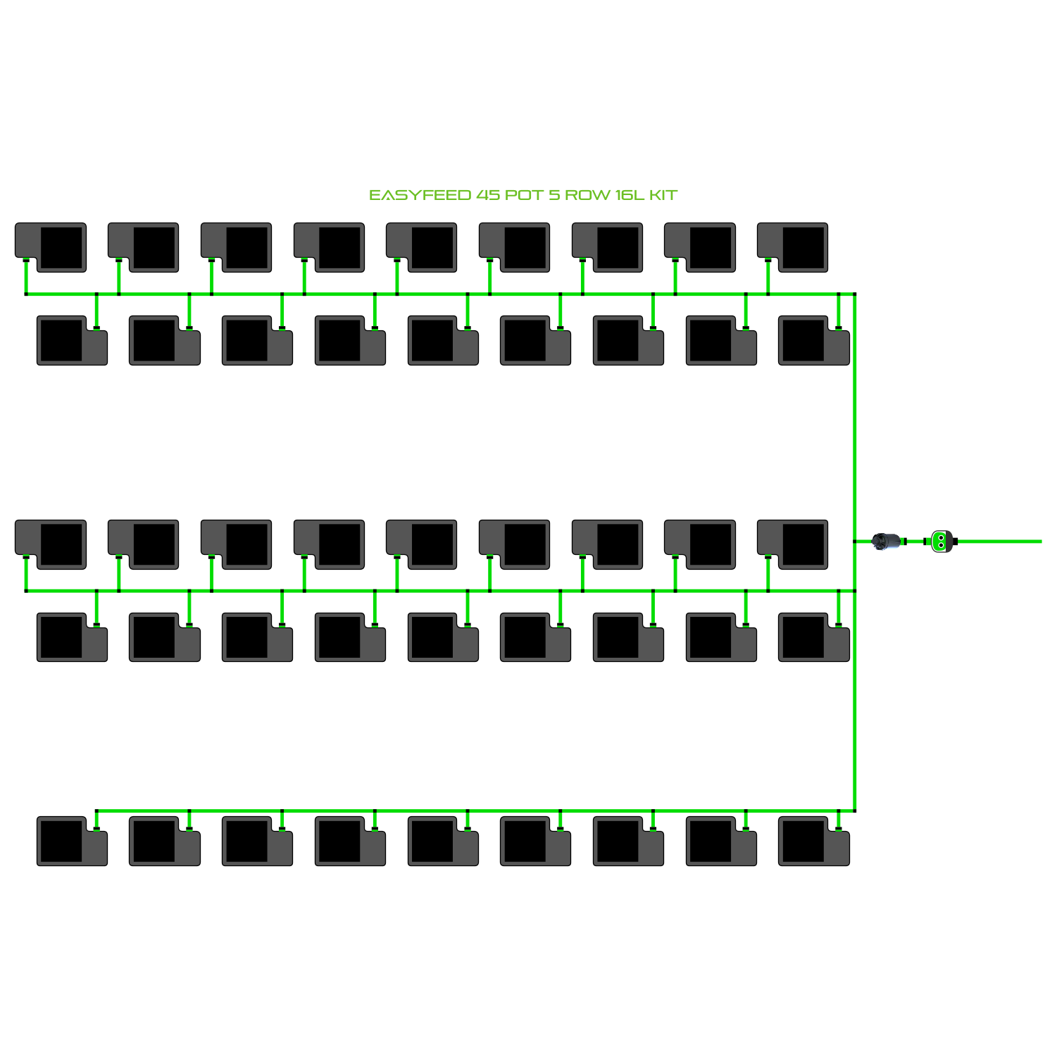 EasyFeed 45 Pot 5 Row Kit