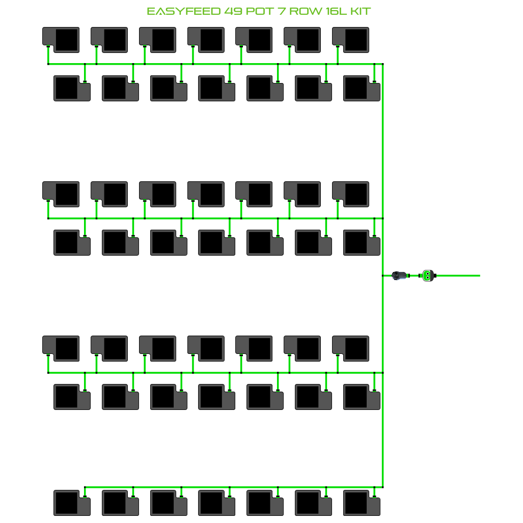 EasyFeed 49 Pot 7 Row Kit