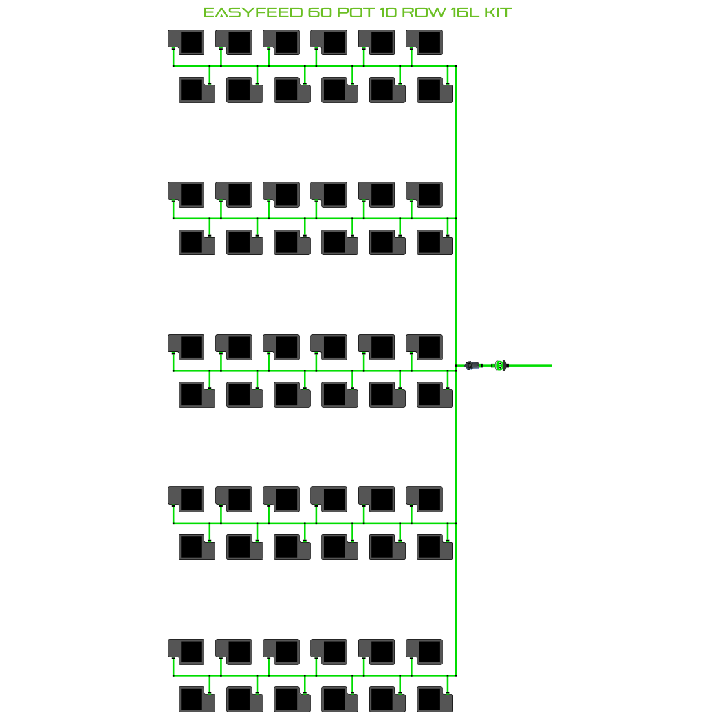 EasyFeed 60 Pot 10 Row Kit