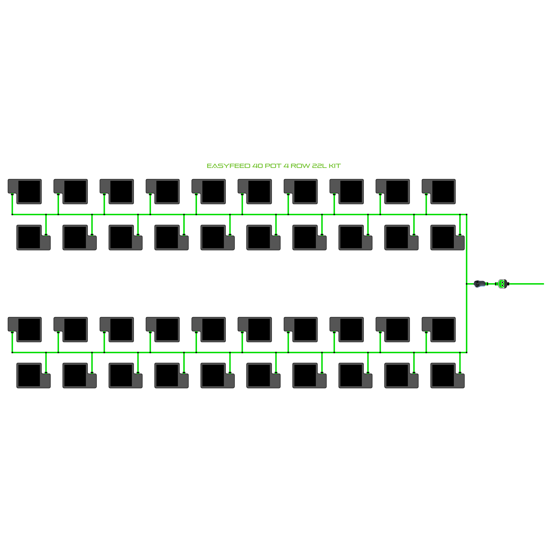 EasyFeed 40 Pot 4 Row Kit