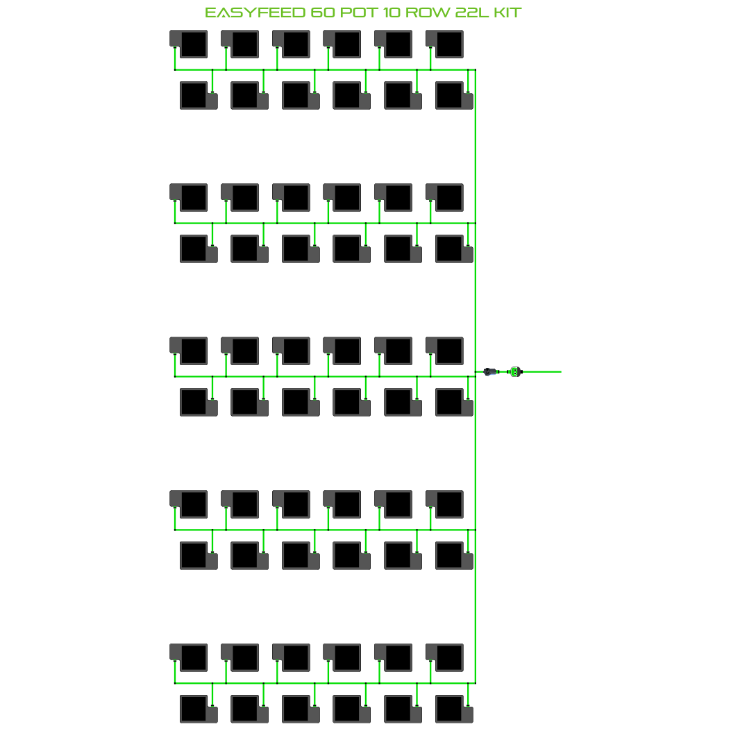 EasyFeed 60 Pot 10 Row Kit