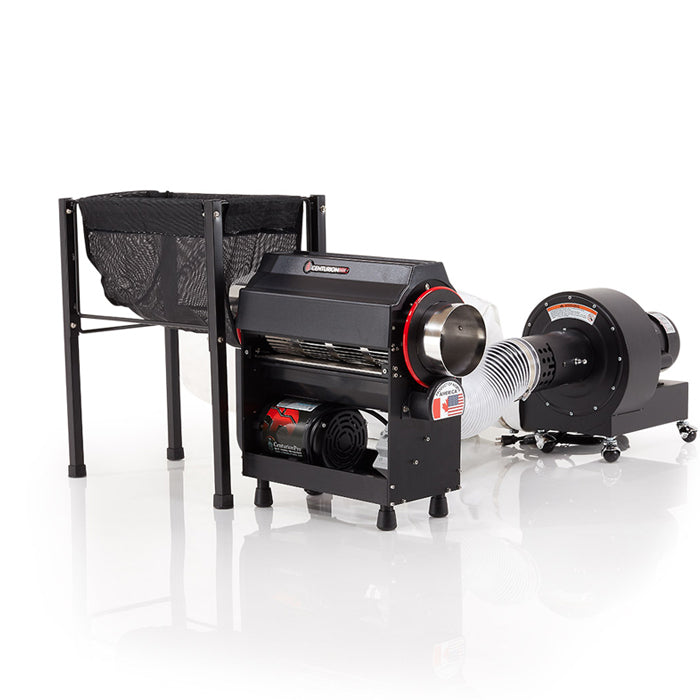 CenturionPro tabletop trimming machine with compact design and professional-grade components for efficient harvest processing